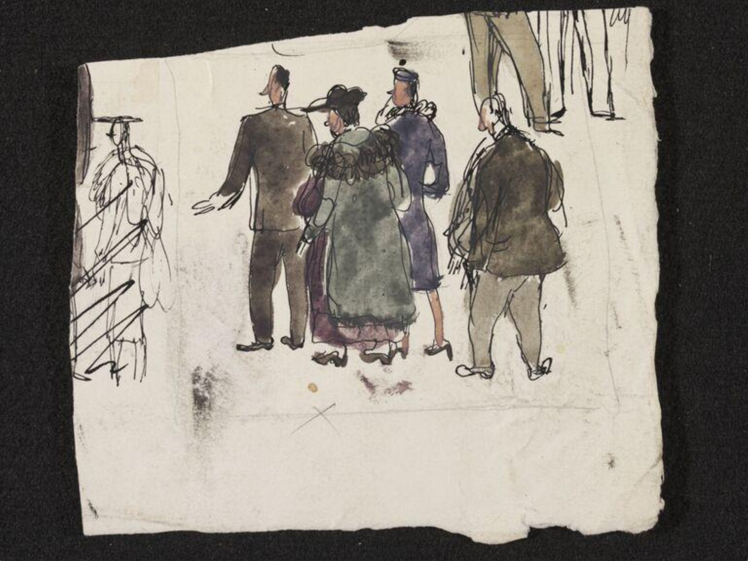 Standing figures, Phyllis E. Ginger, ca. 1940-1960