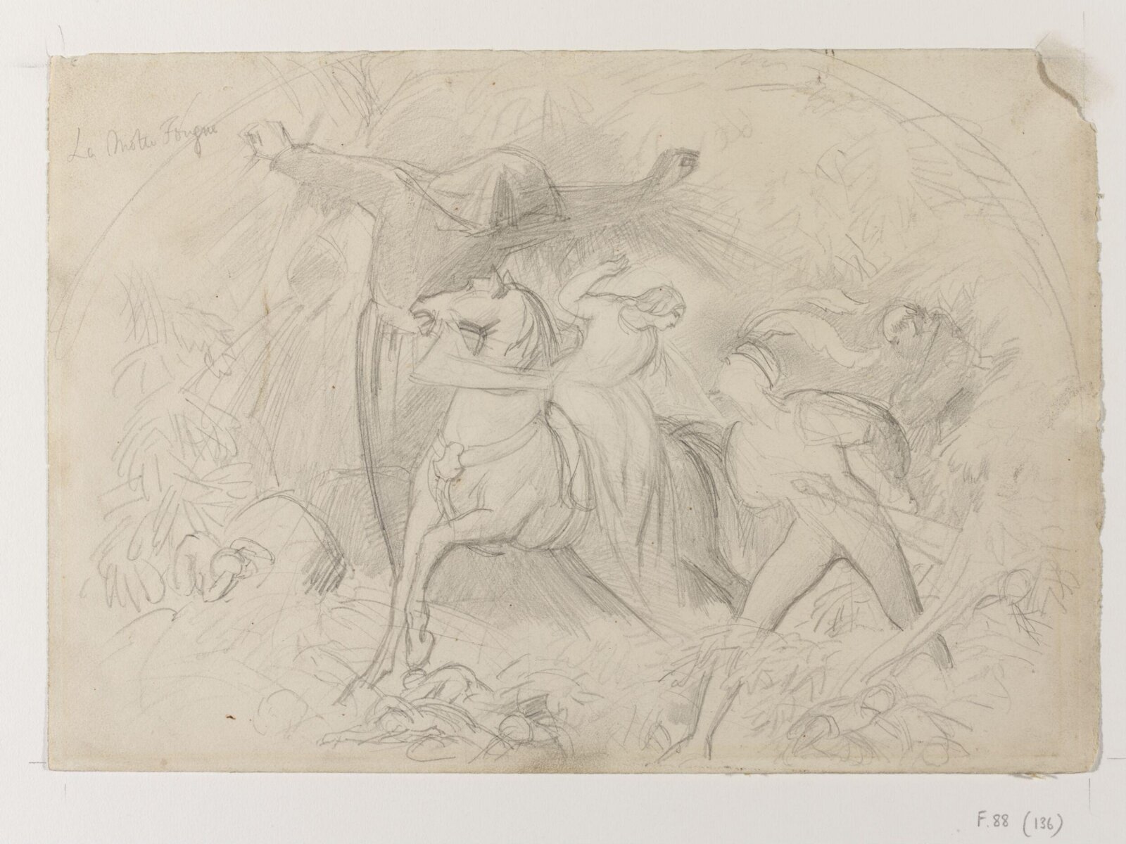 "Study for Undine", Daniel Maclise, ca. 1825-70