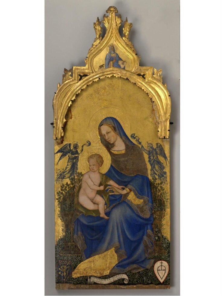 The Virgin and Child with angels top image