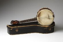 banjo and carrying case, used by George Formby | V&A Explore The Collections