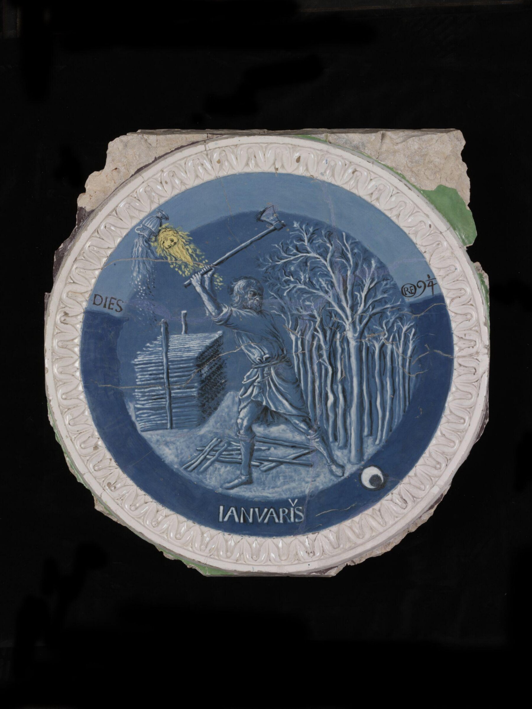 January, Luca della Robbia, ca. 1450-1456