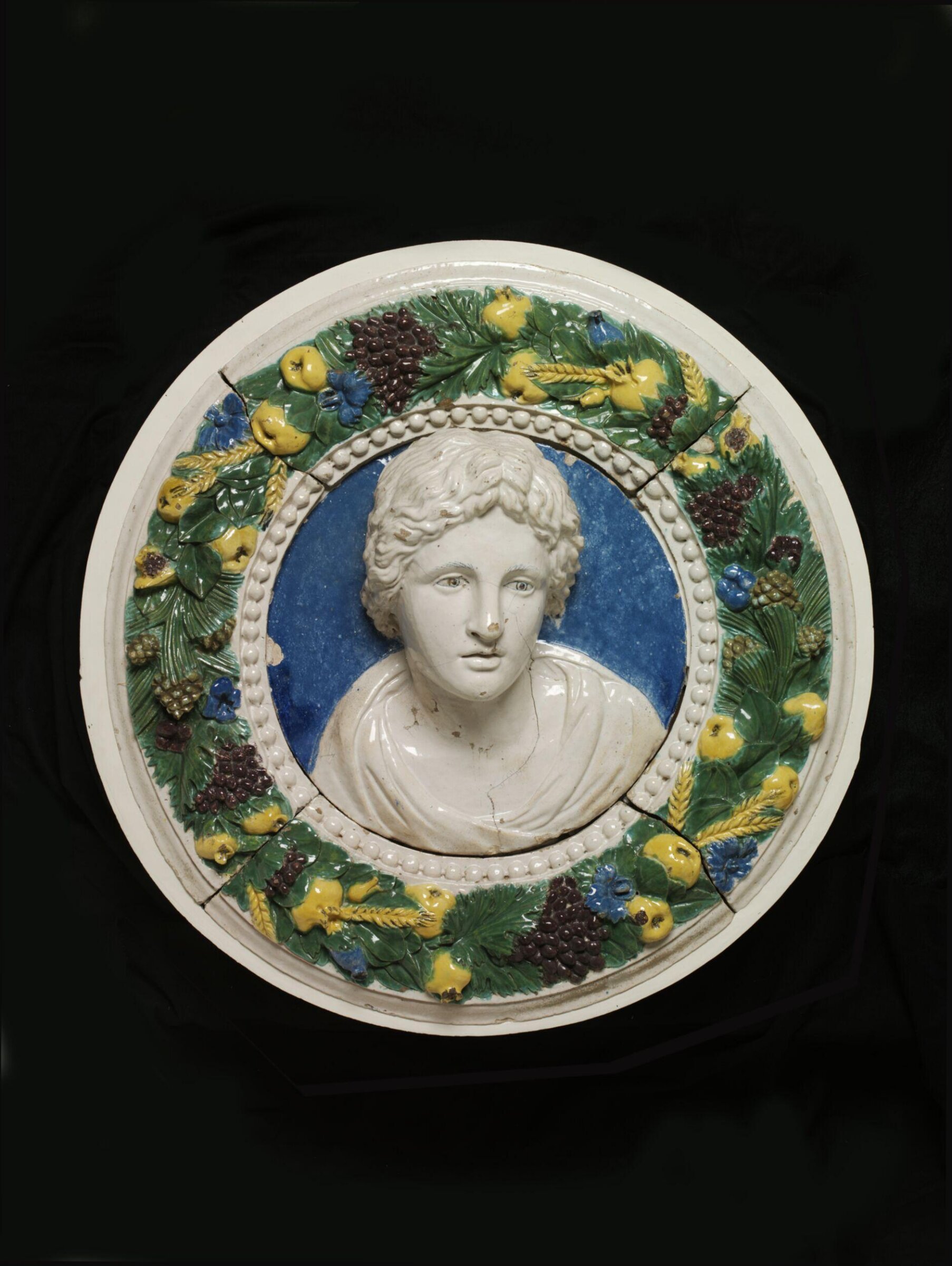 Classical female head, workshop of Giovanni della Robbia, ca. 1520 - ca. 1525