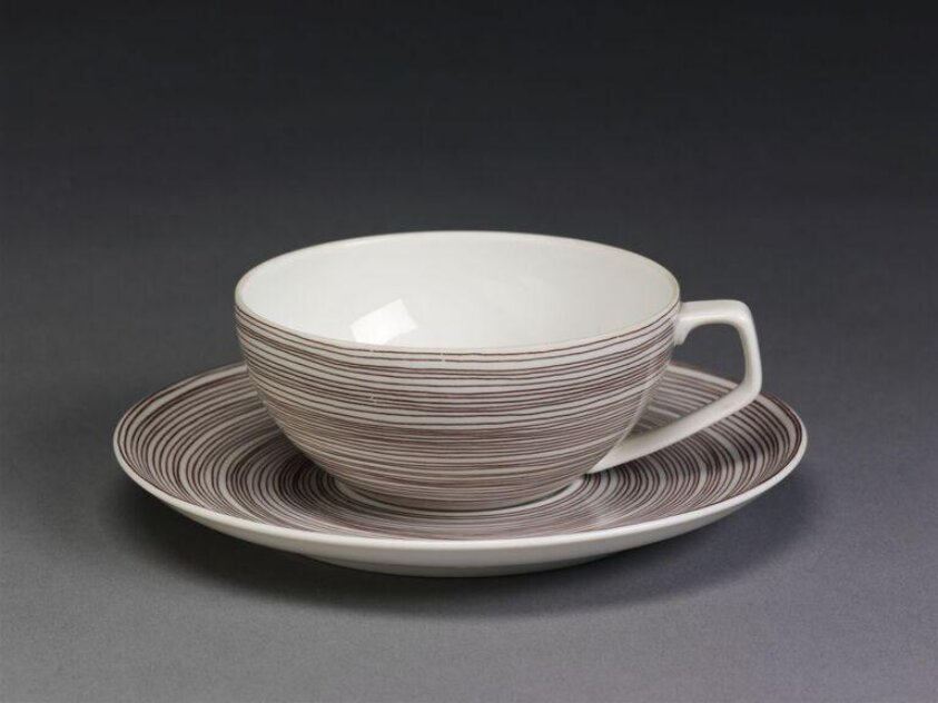 Tea cup and saucer (ca. 1966) by Walter Gropius