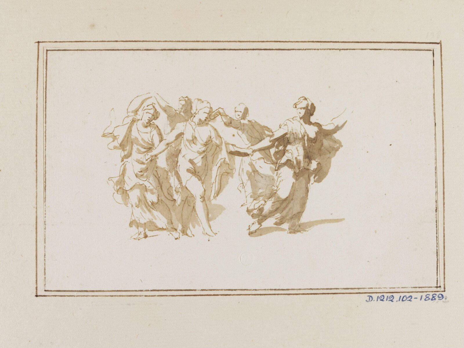 Dancing bacchantes, Jan de Bisschop, 1628-1671