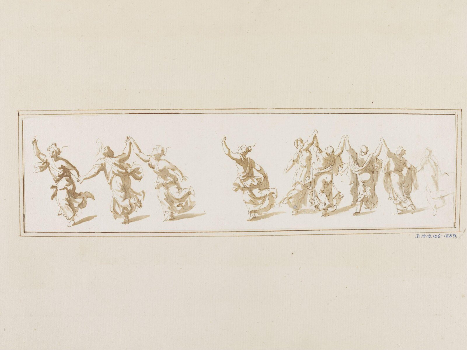 Dancing Bacchantes, Jan de Bisschop, 17th century