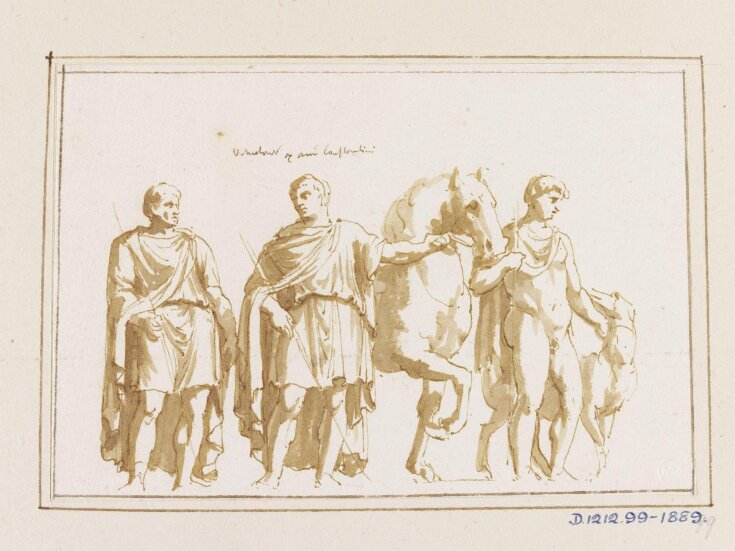 Figures from the Departure for the Hunt roundel on the Arch of Constantine top image