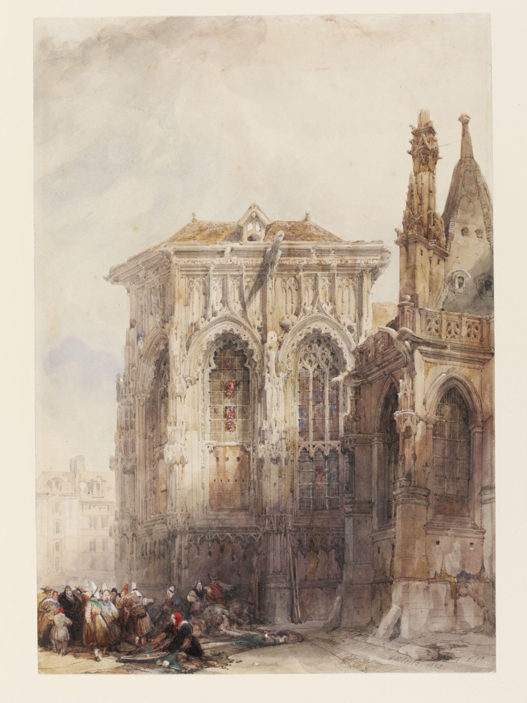 The Lady Chapel of the Church of St Jacques, Dieppe, David Roberts, 1832