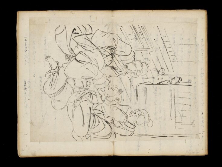 Kuniyoshi's preparatory drawings, no.39 top image
