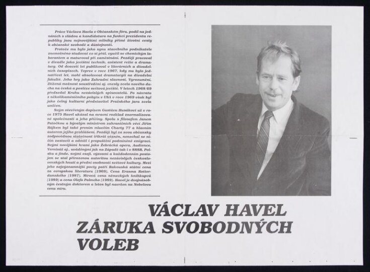Václav Havel  -  Záruka Svobodných Voleb top image