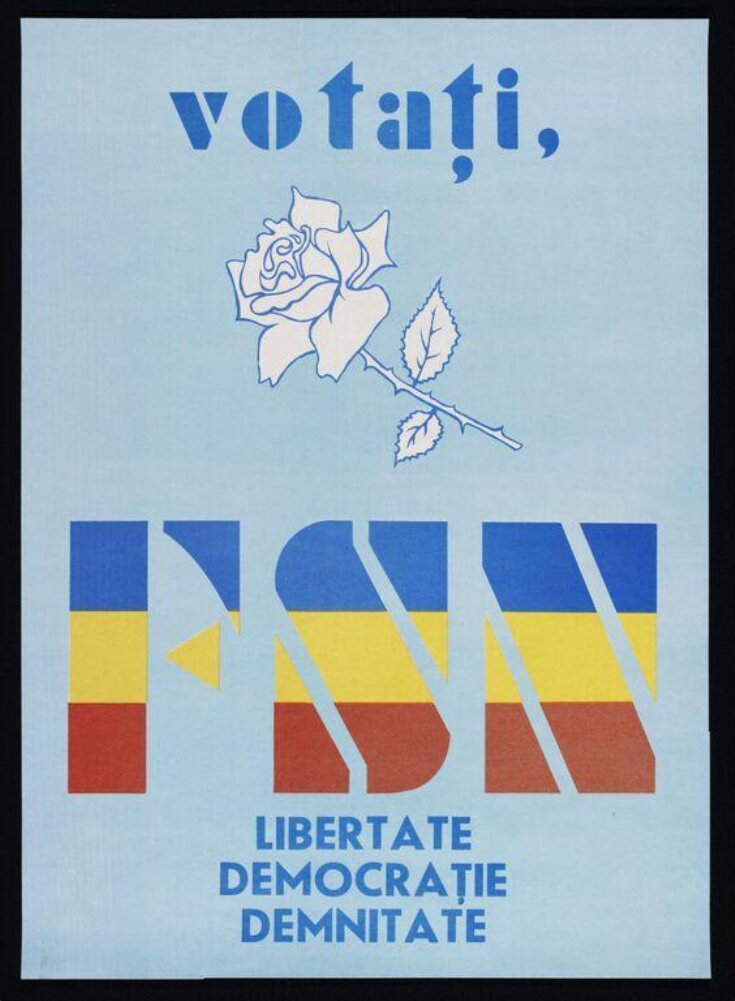 Vote FSN [National Salvation Front]. Liberty, Democracy, Dignity top image