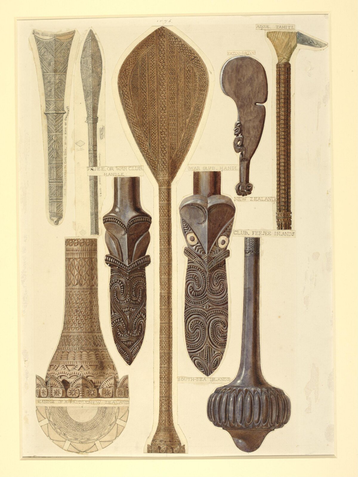 Drawing, Owen Jones, 1856