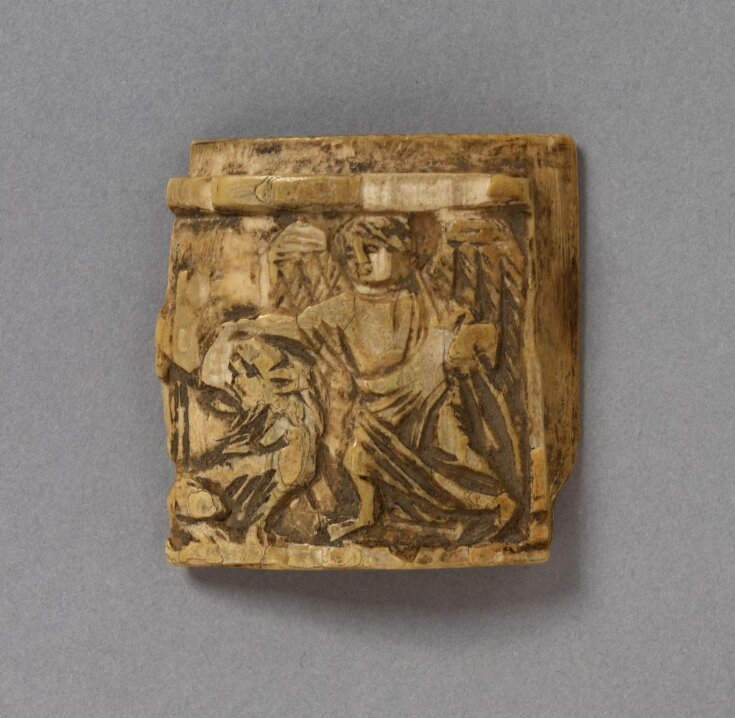 Fragment of a Circular Ivory box top image