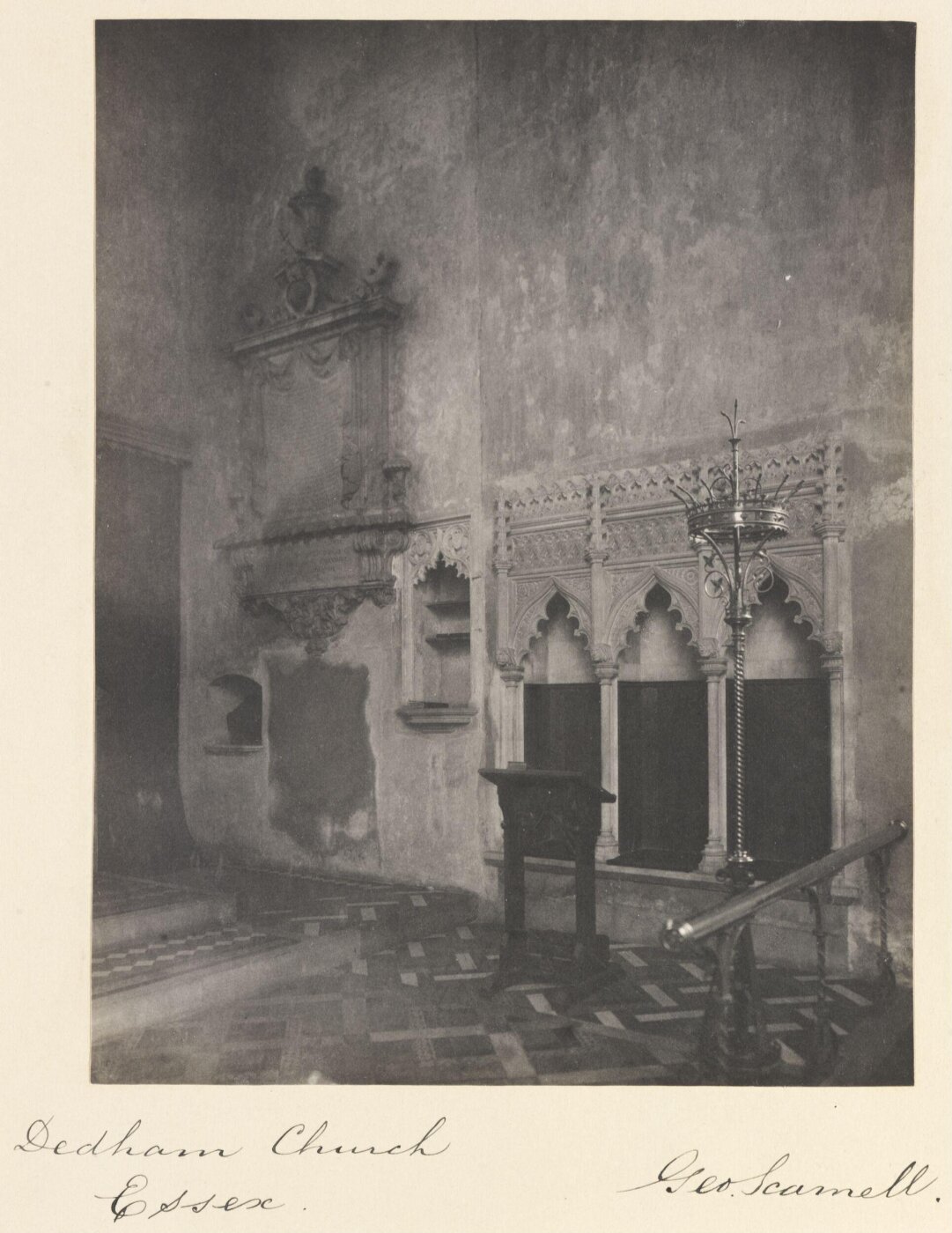 Scamell, George (Mr), National Photographic Record and Survey
