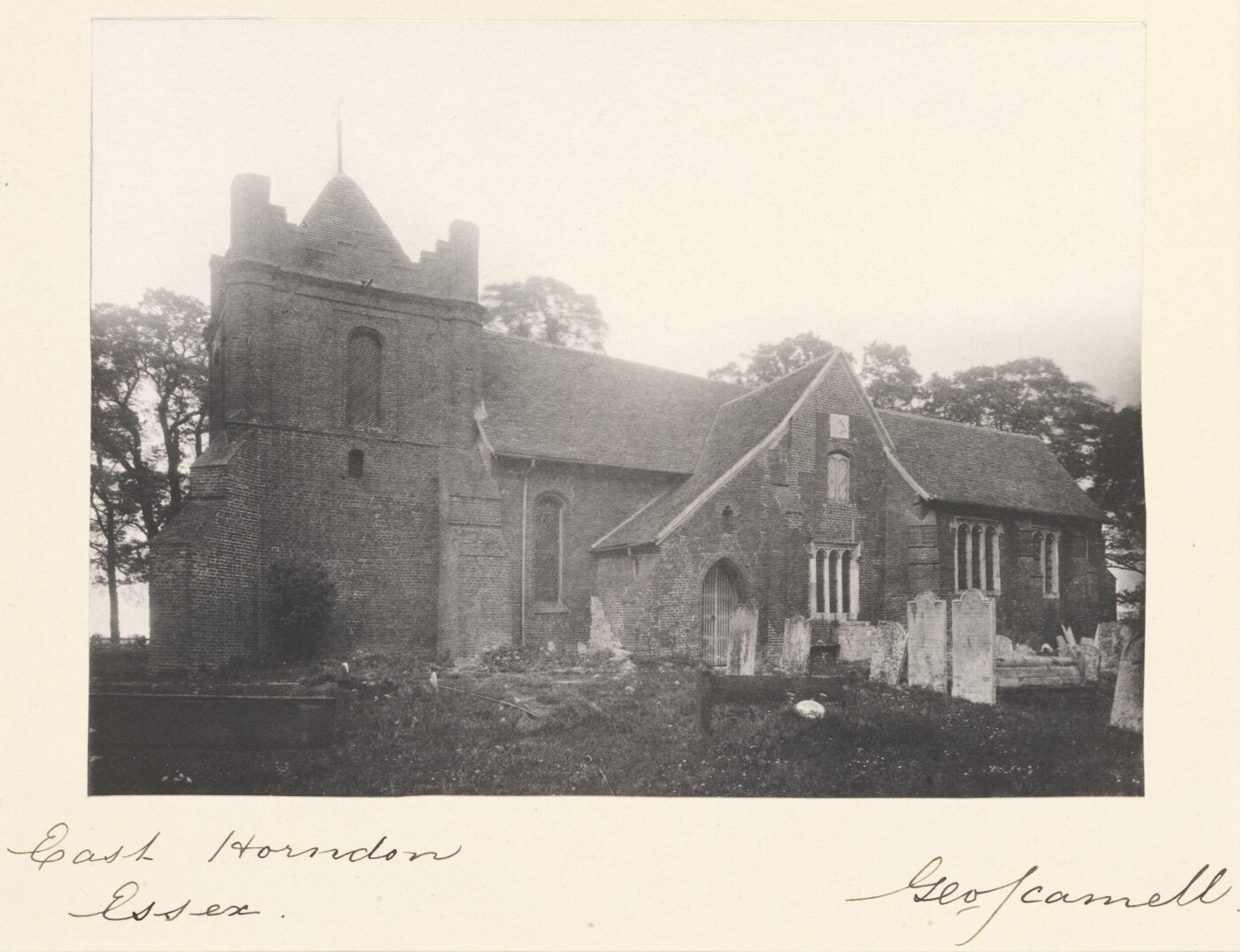 Scamell, George (Mr), National Photographic Record and Survey