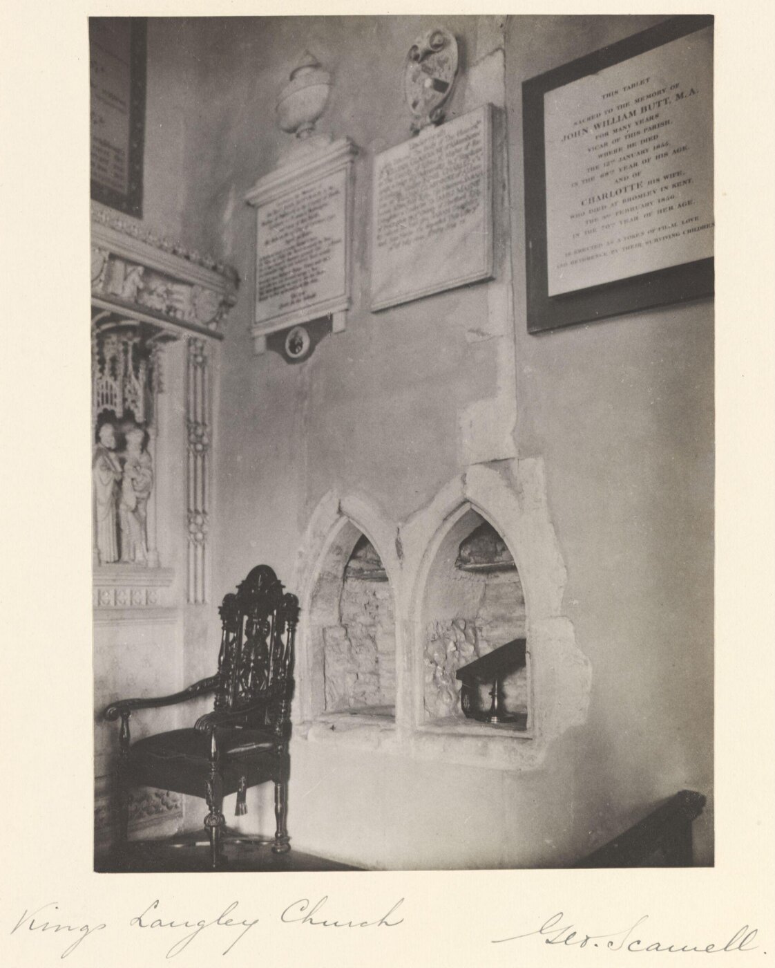 Scamell, George (Mr), National Photographic Record and Survey