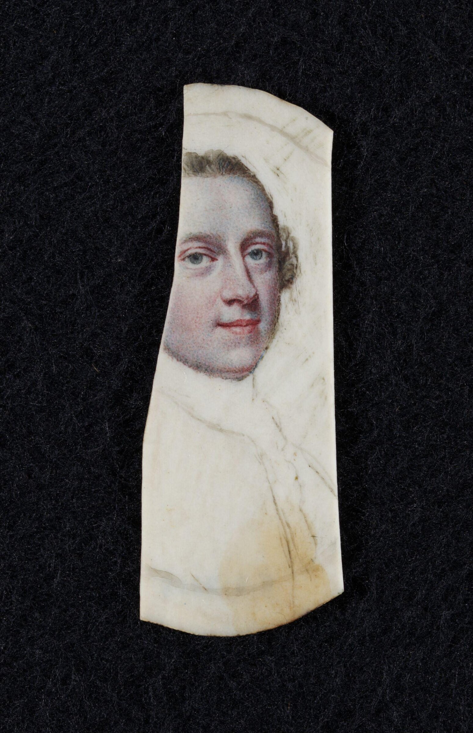 Unfinished portrait miniature of an unknown man, Samuel Finney, ca. 1747-1760