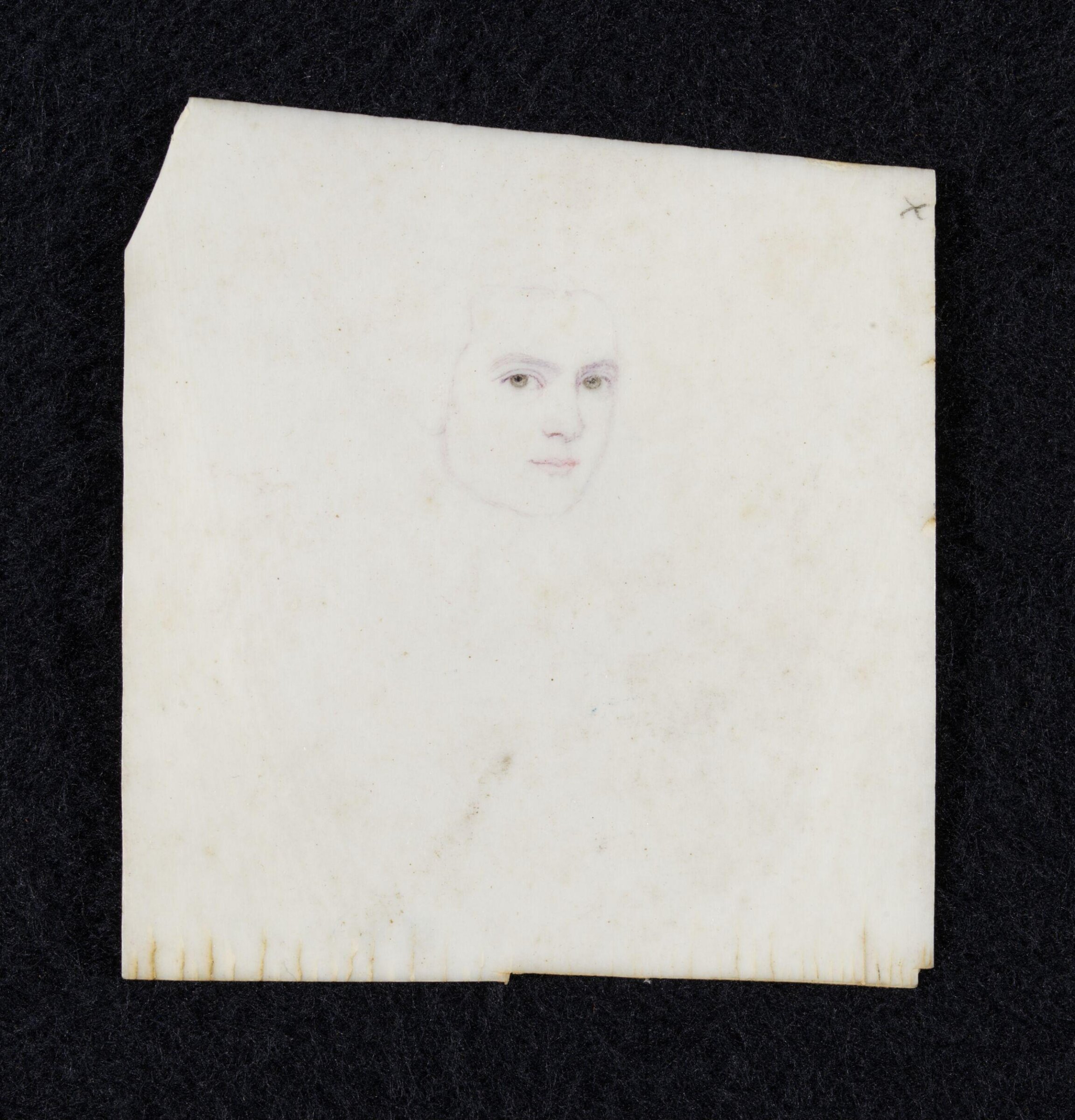 Unfinished portrait of an unknown man, Samuel Finney, ca. 1747-1760
