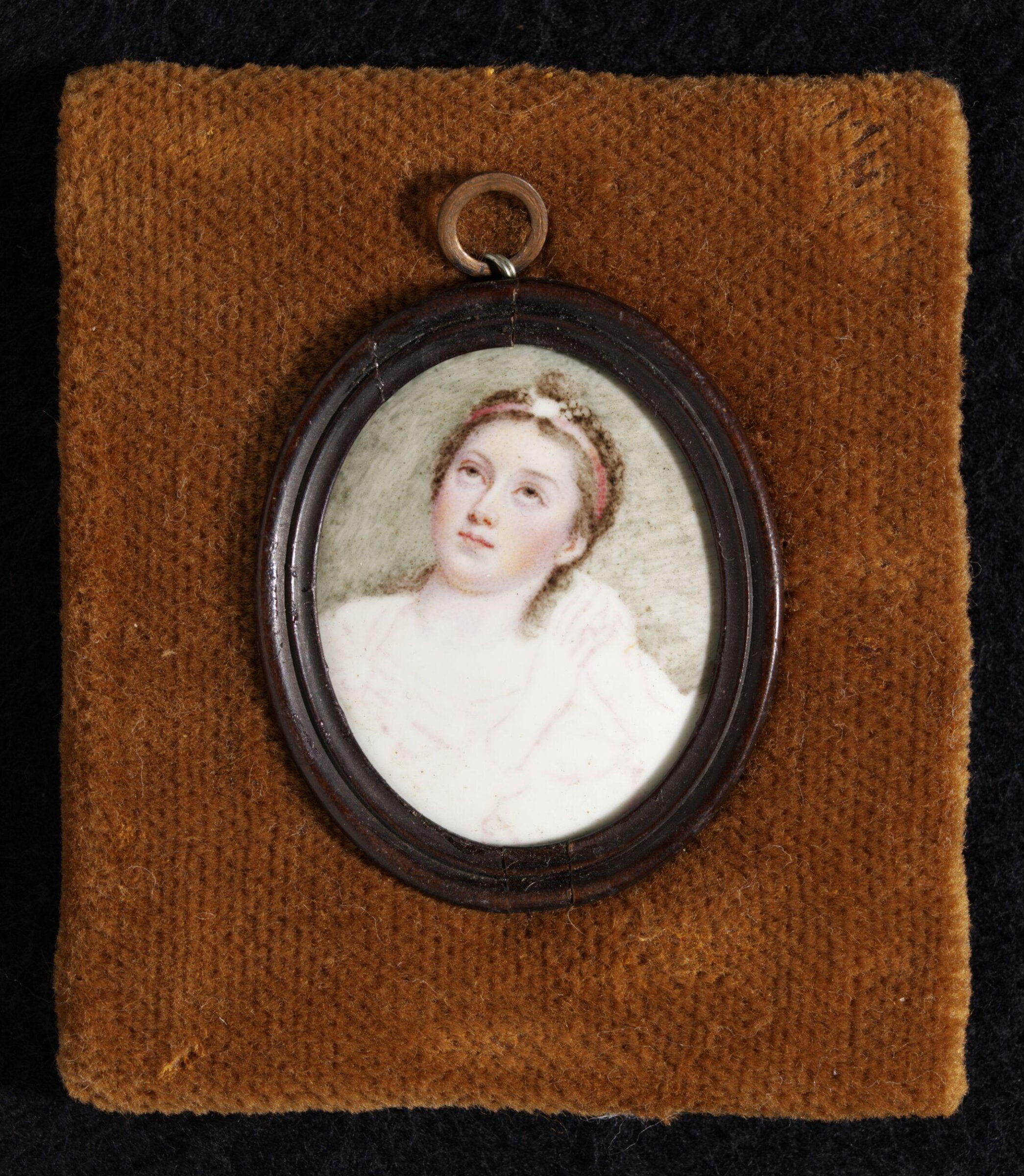 Unfinished portrait in enamel of an unknown woman, Samuel Finney, ca. 1761