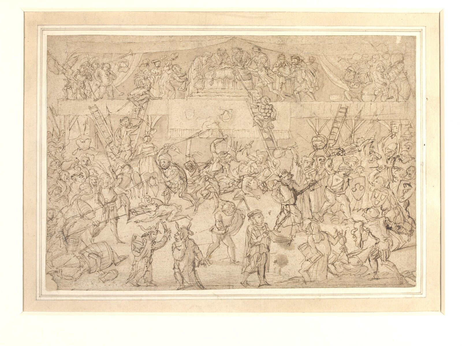 A Satire on Avarice and the Mutual Hostility Between the Classes, Frans Verbeeck, c.1560