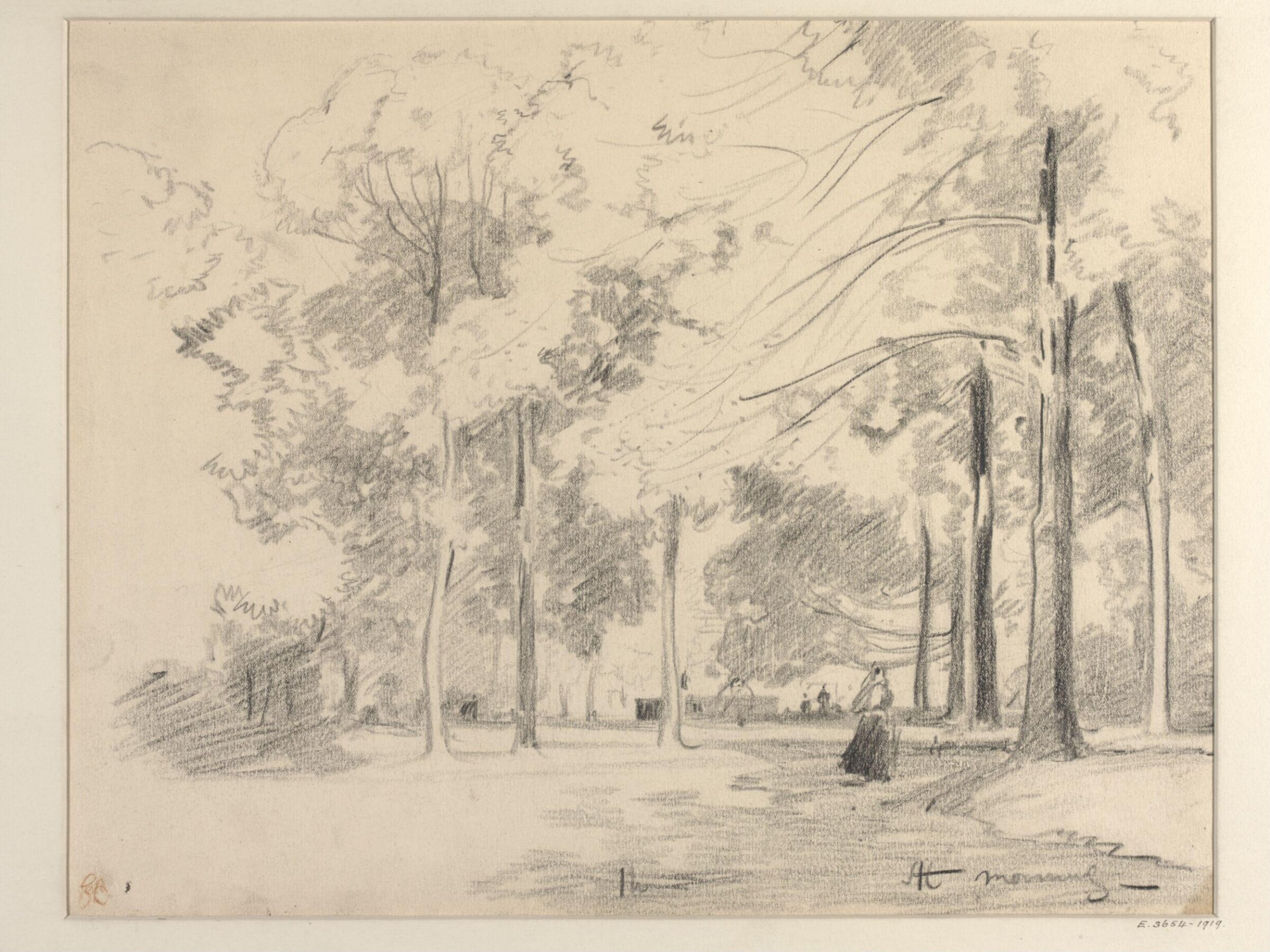 A Corner in the Park, Aix-les-Bains : Morning, Alfred East, ca. 1895-1910