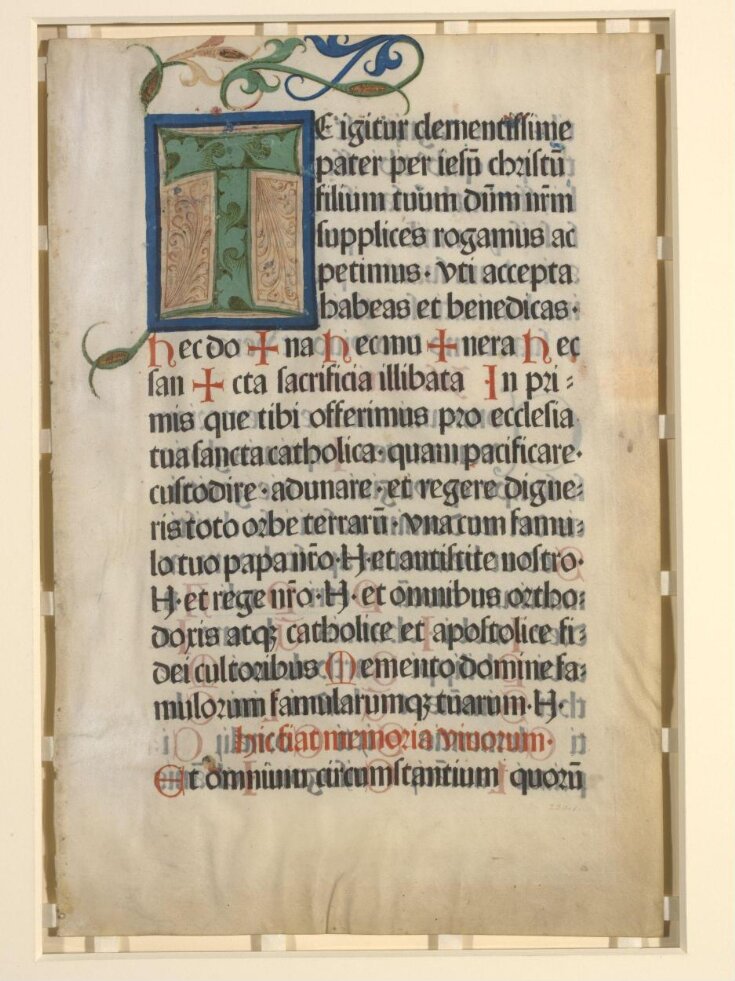 Leaf from the Würzburg Missal top image