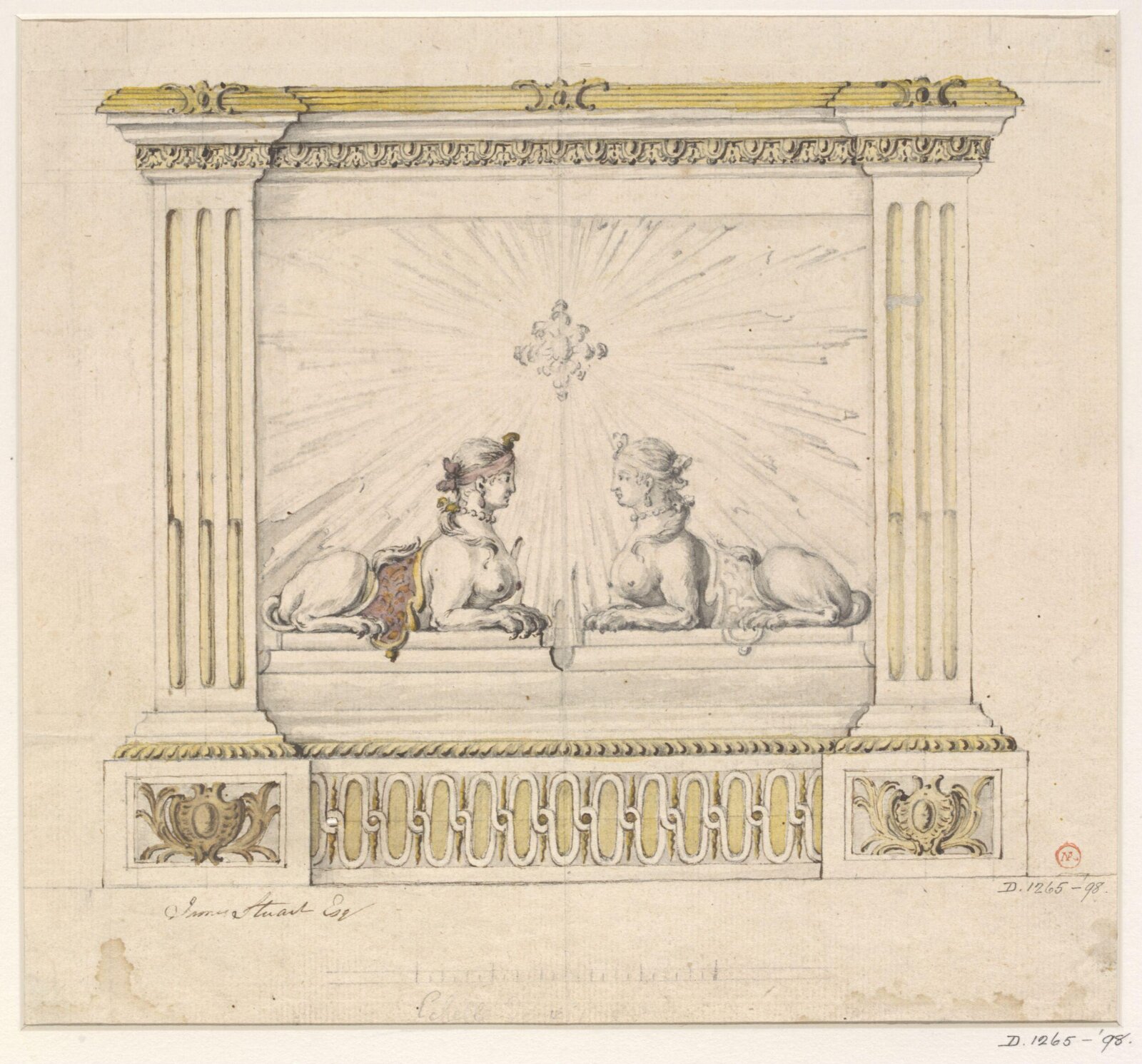 Drawing, James 'Athenian' Stuart, c. 1733-88
