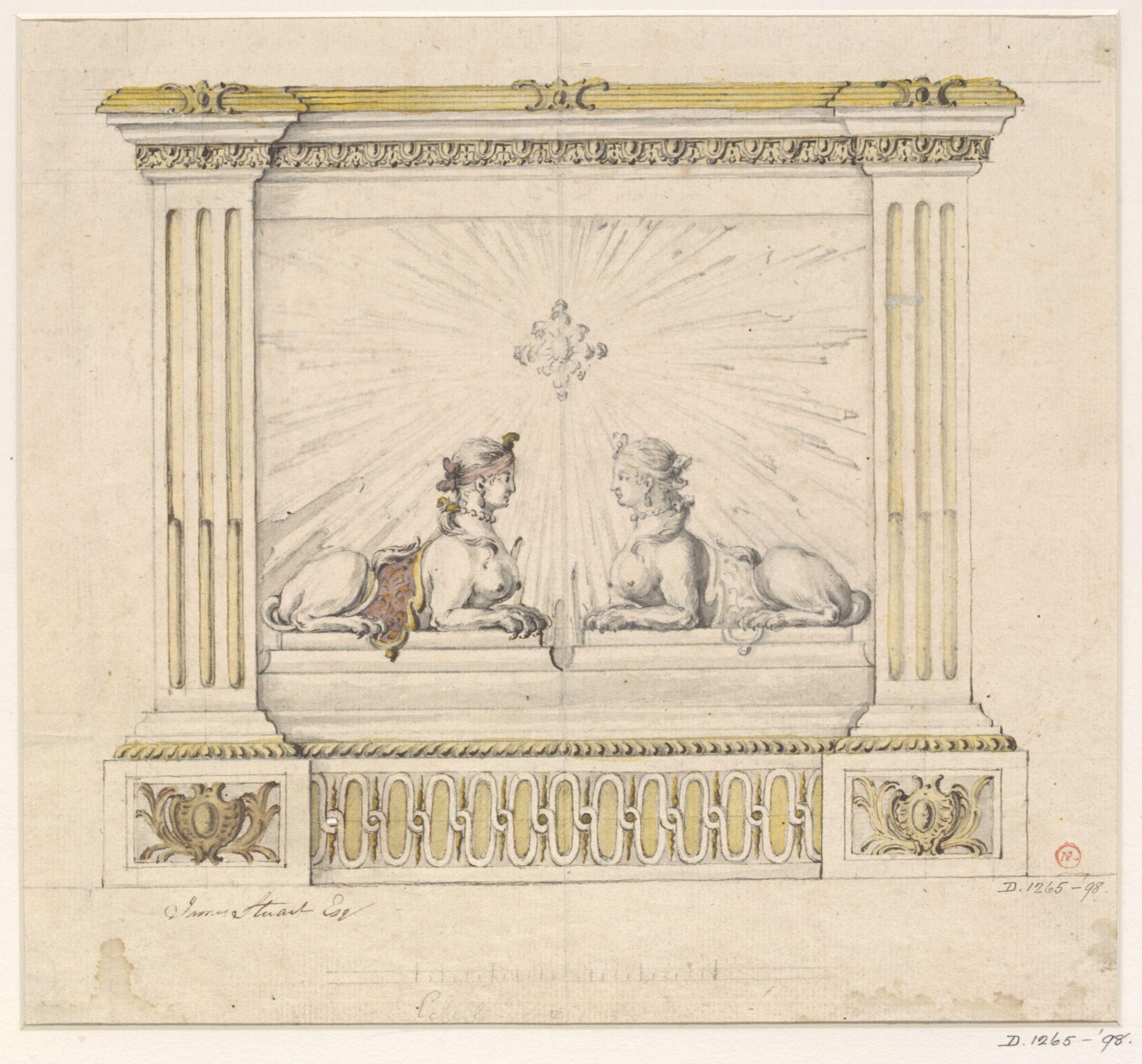 Drawing, James 'Athenian' Stuart, c. 1733-88