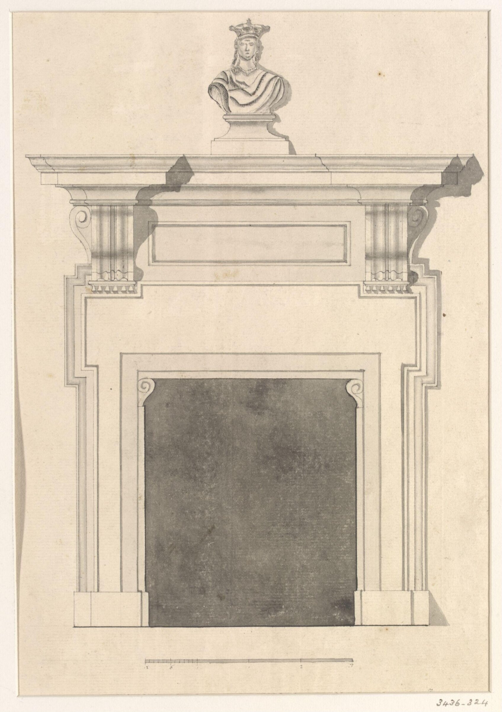 Drawing, Christopher Cass, 1698-1734