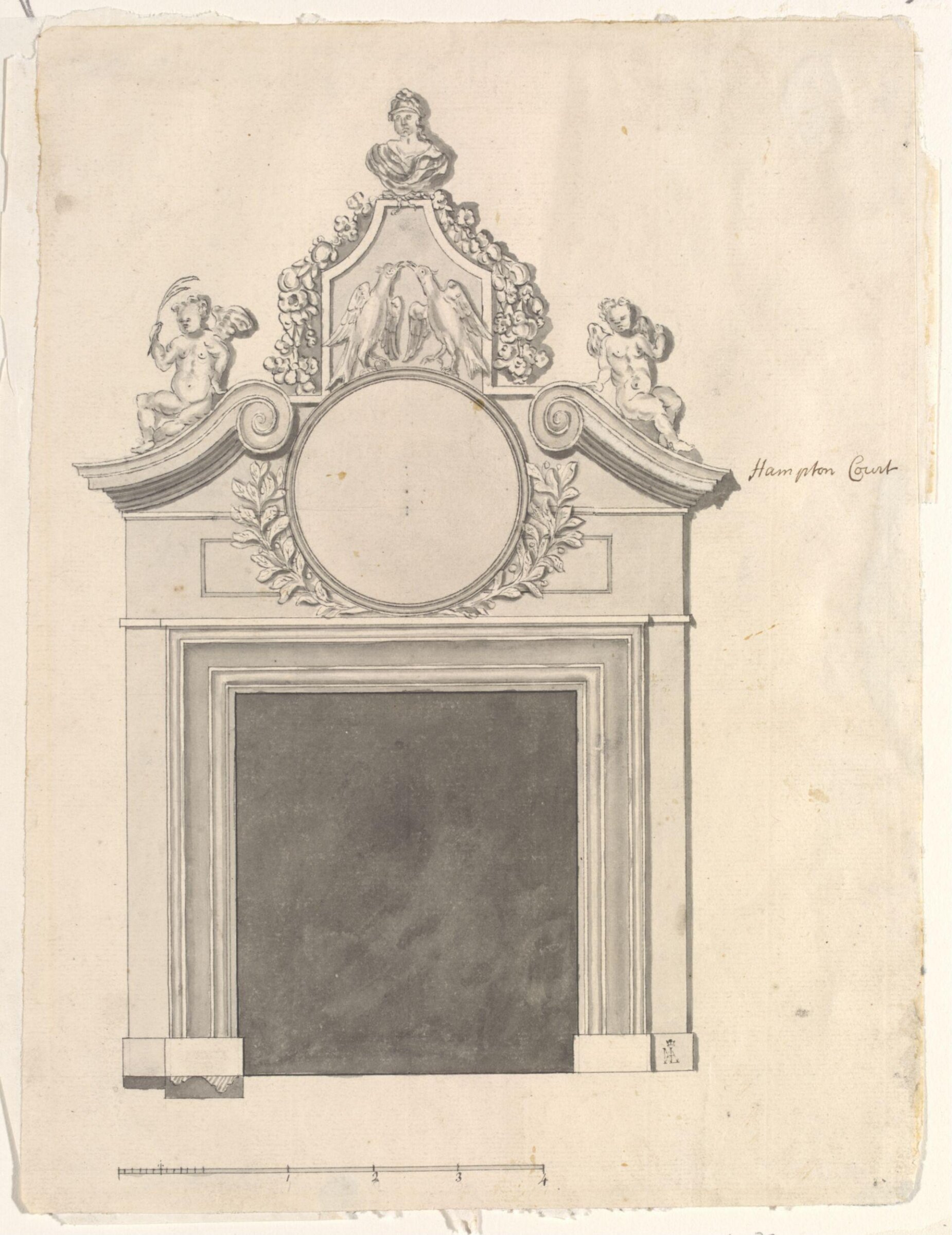 Drawing, Christopher Cass, 1698-1734