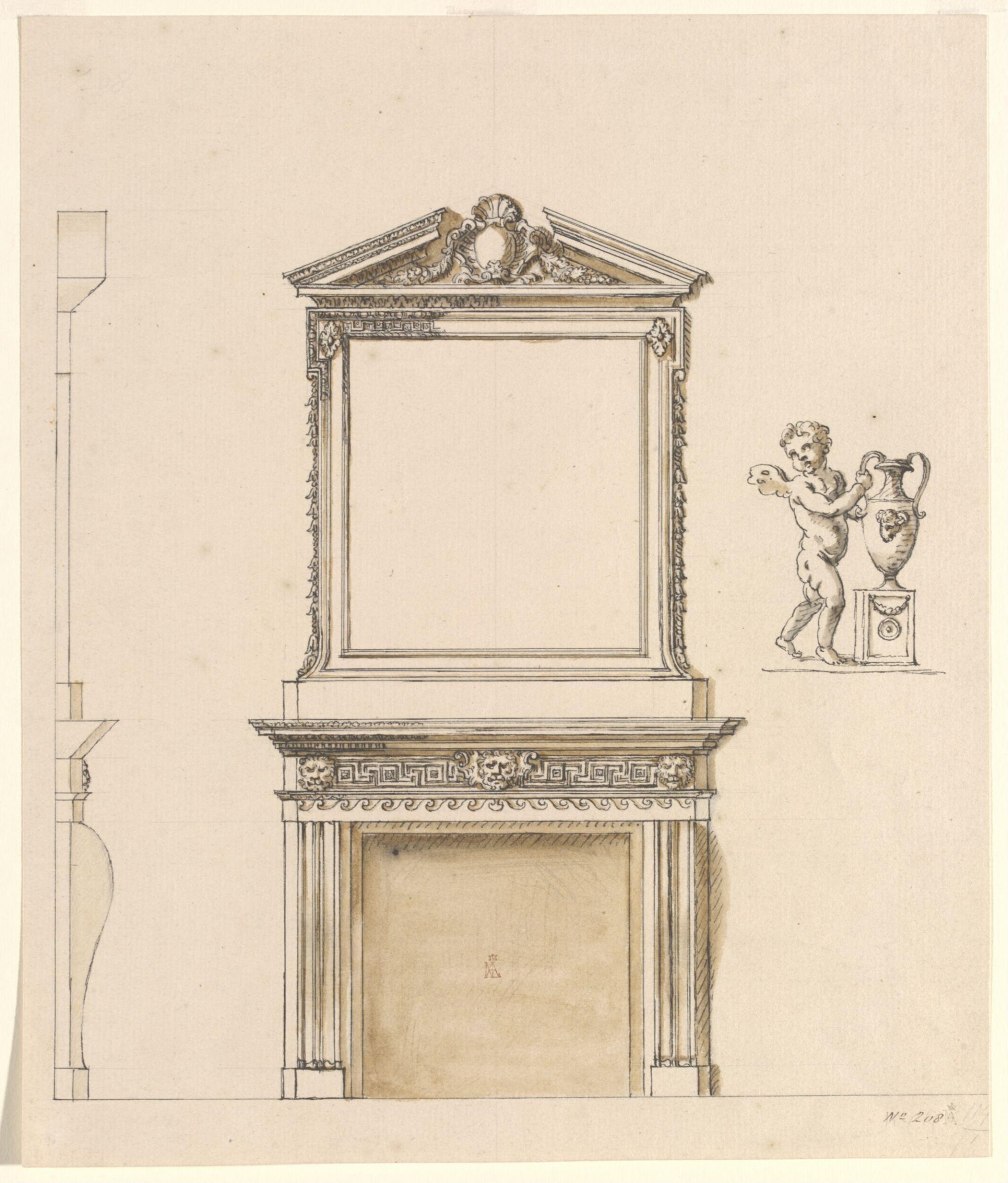 Drawing, William Kent, 18th century