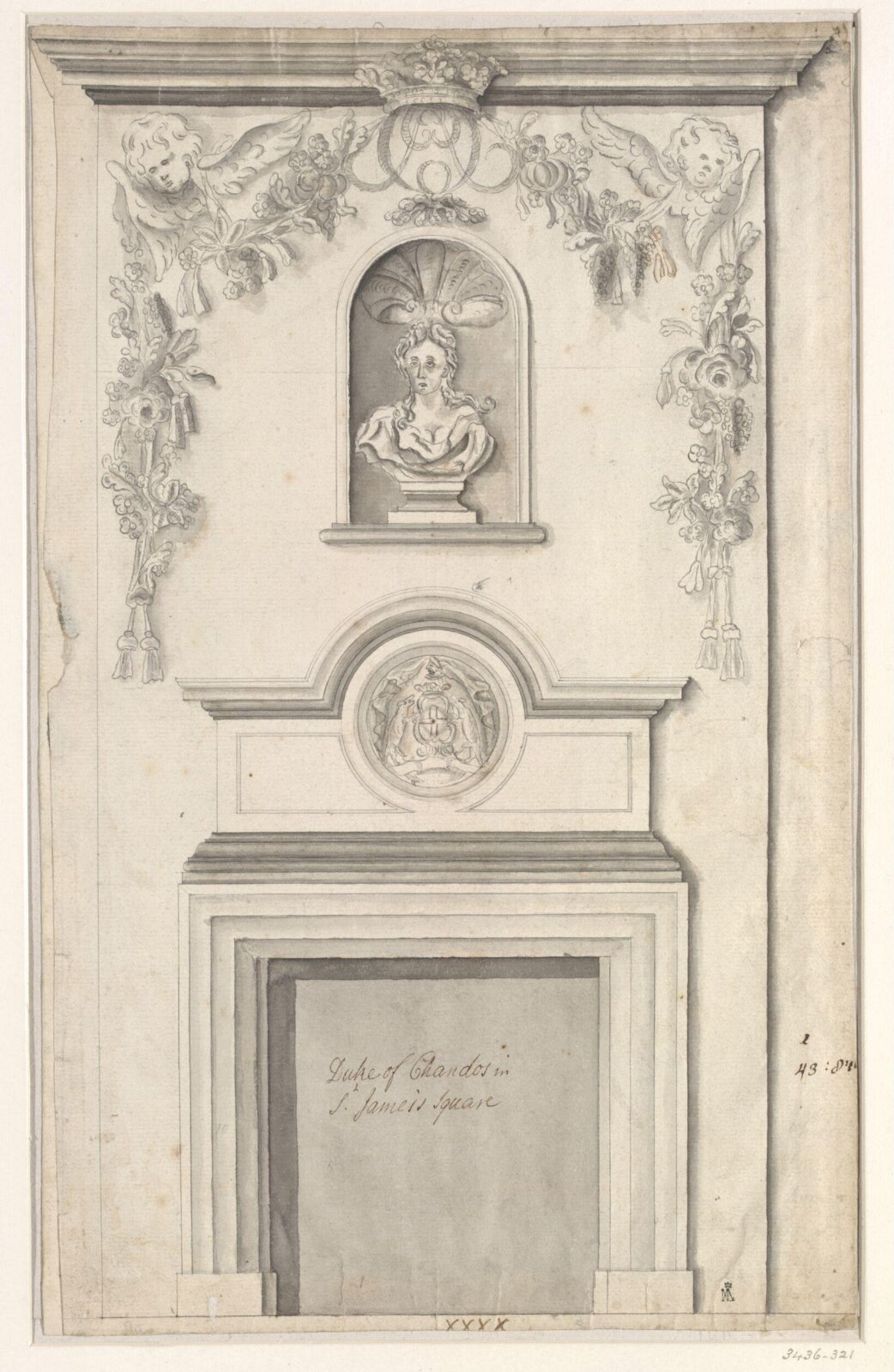 Drawing, Christopher Cass, 1698-1734