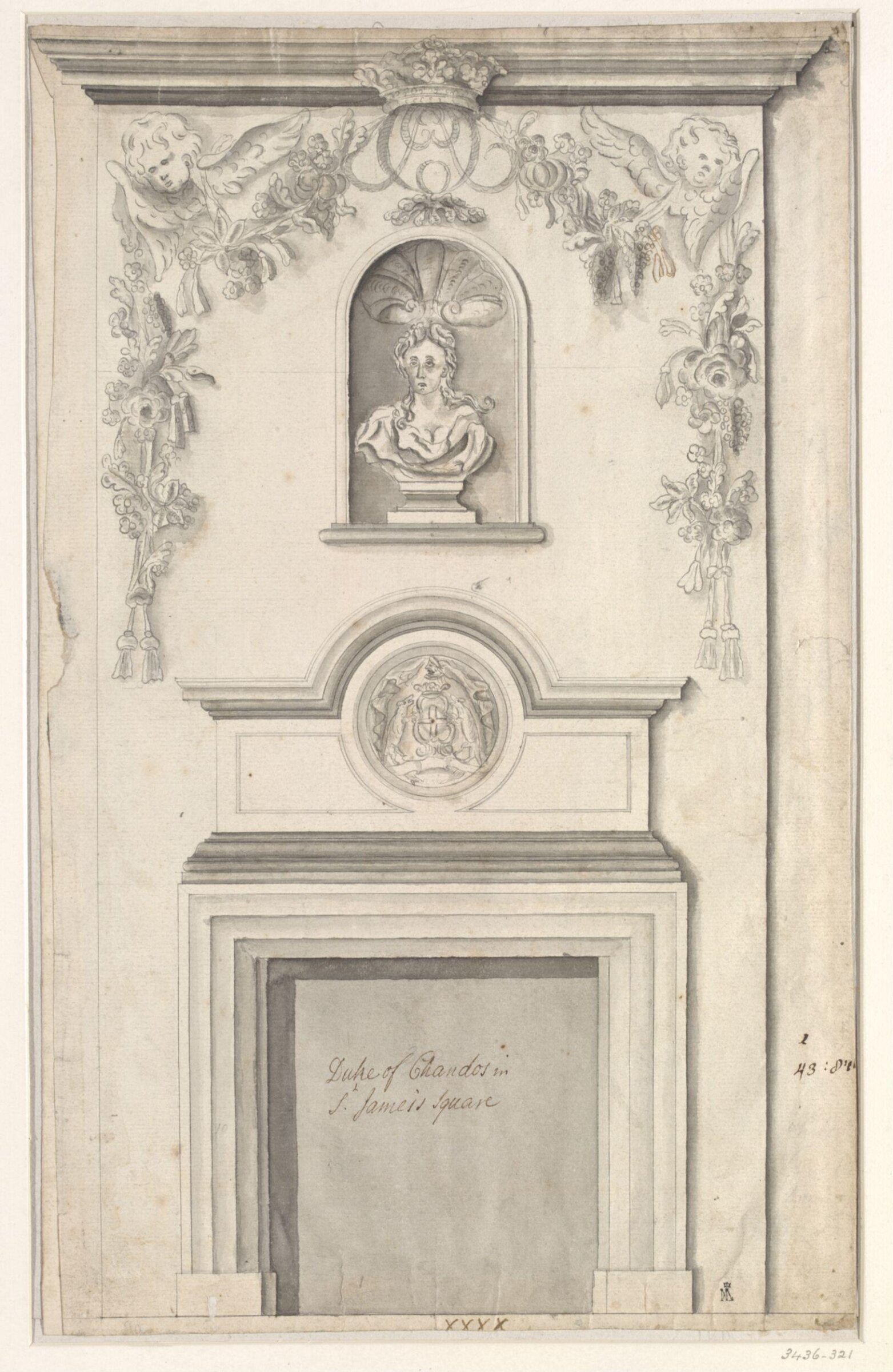 Drawing, Christopher Cass, 1698-1734