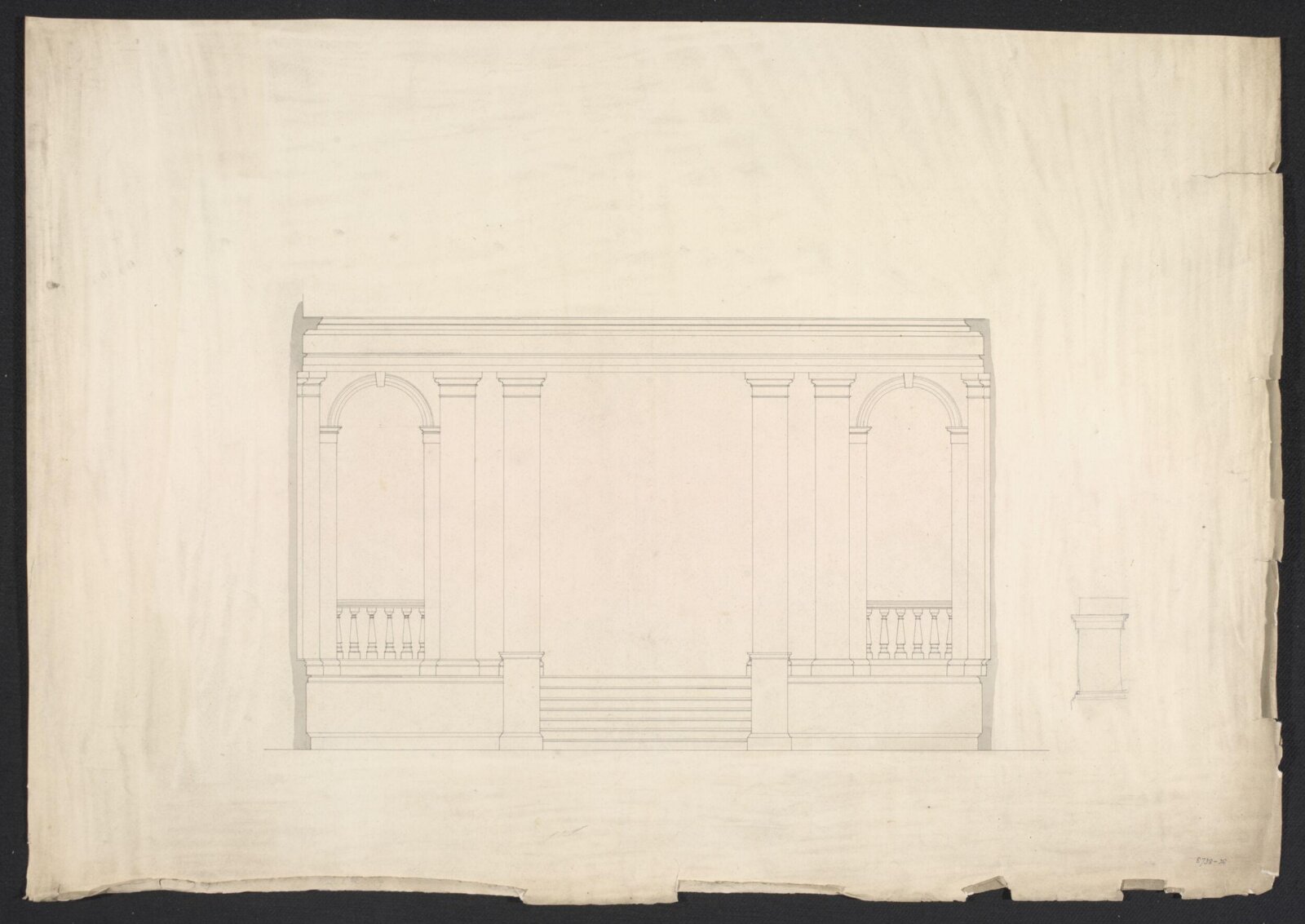 Drawing, John Nash, конец XVIII — начало XIX века