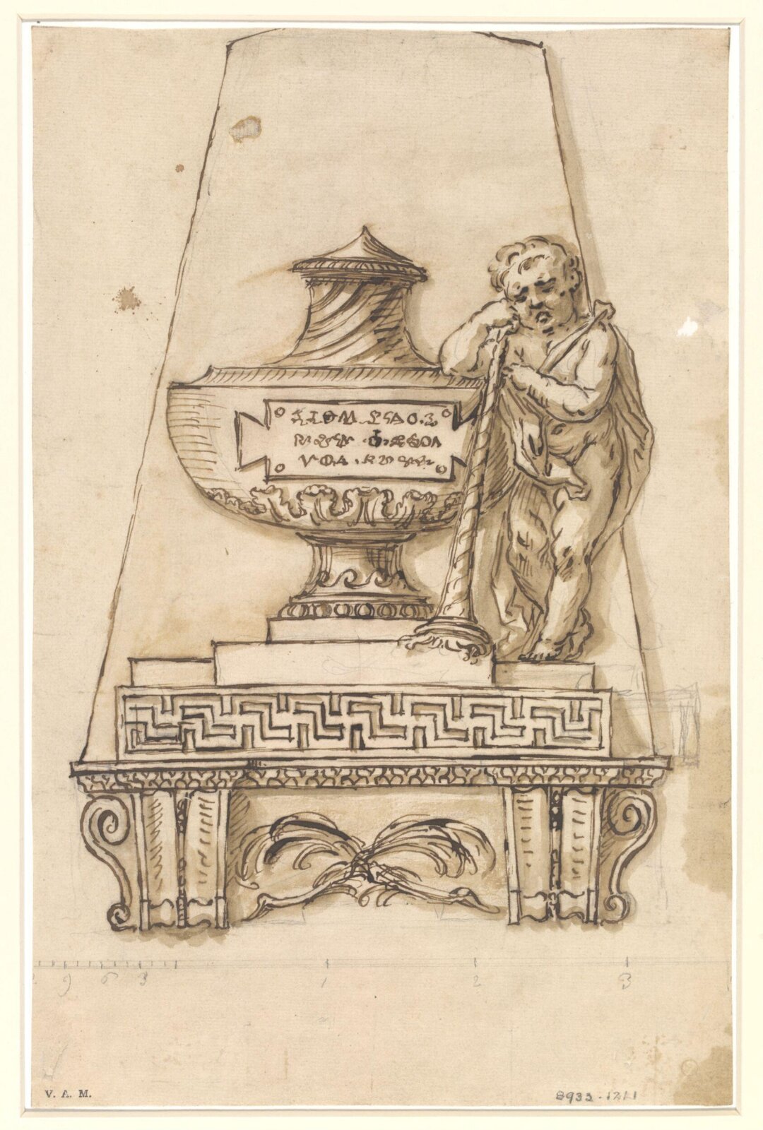Drawing, William Kent, early 18th century
