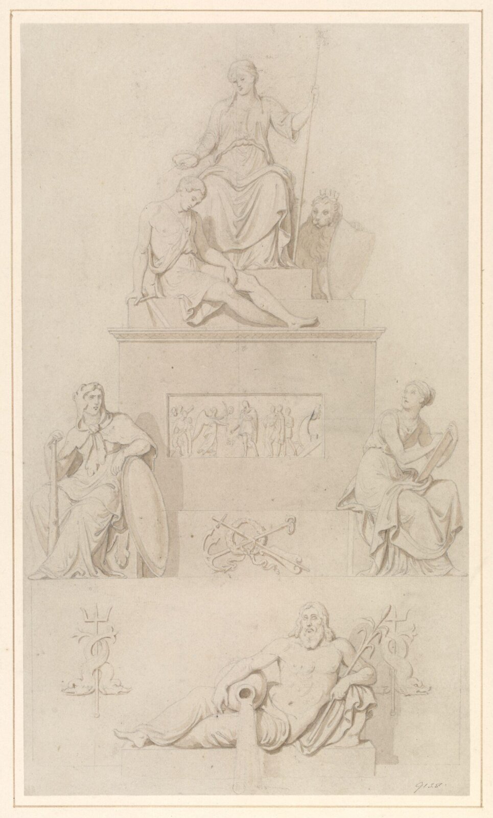 Drawing, Thomas Campbell, c. 1810-1858