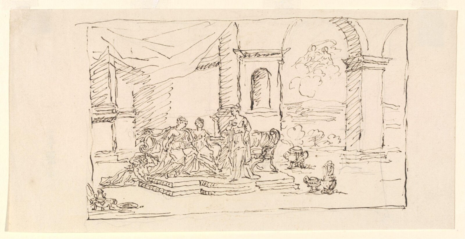 Drawing, William Kent, ca. 1714