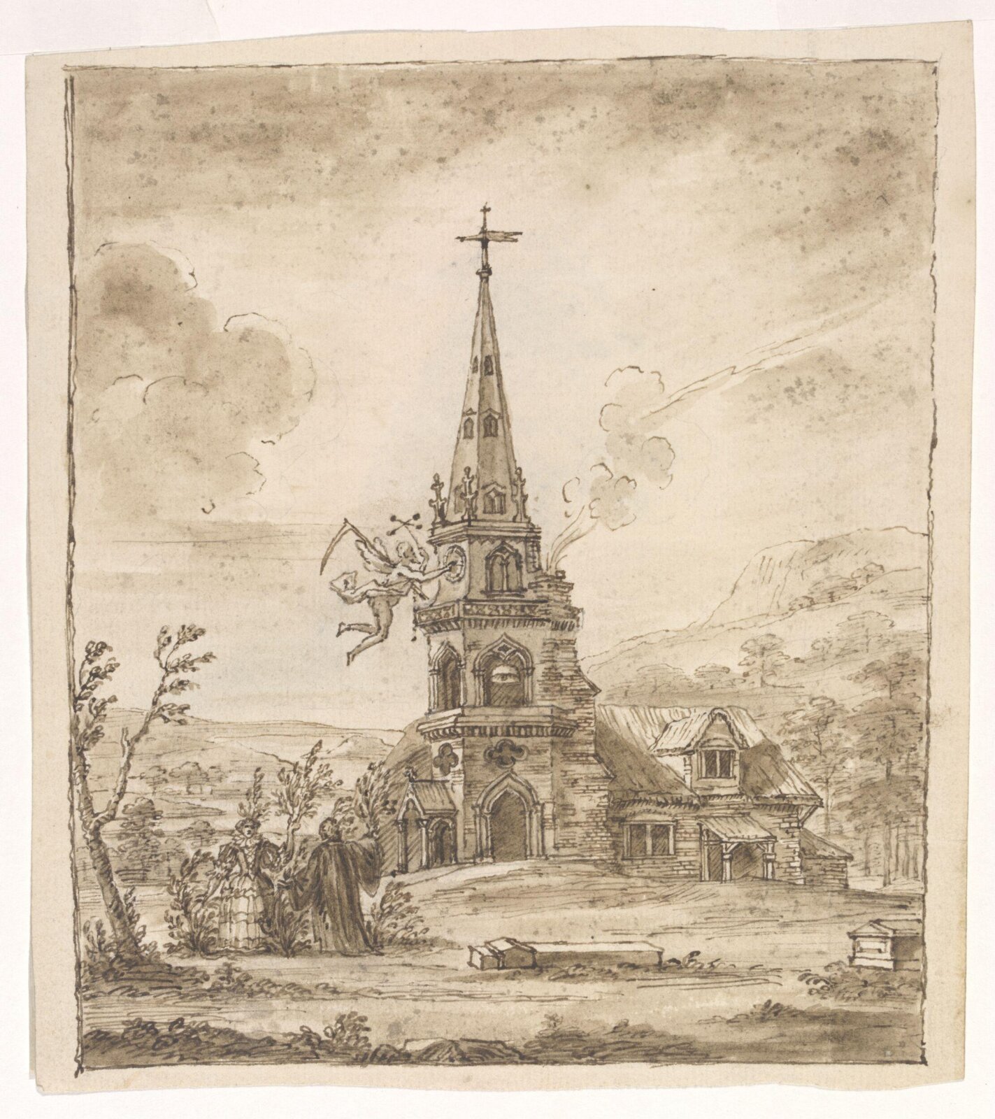 Drawing, William Kent, 18th century