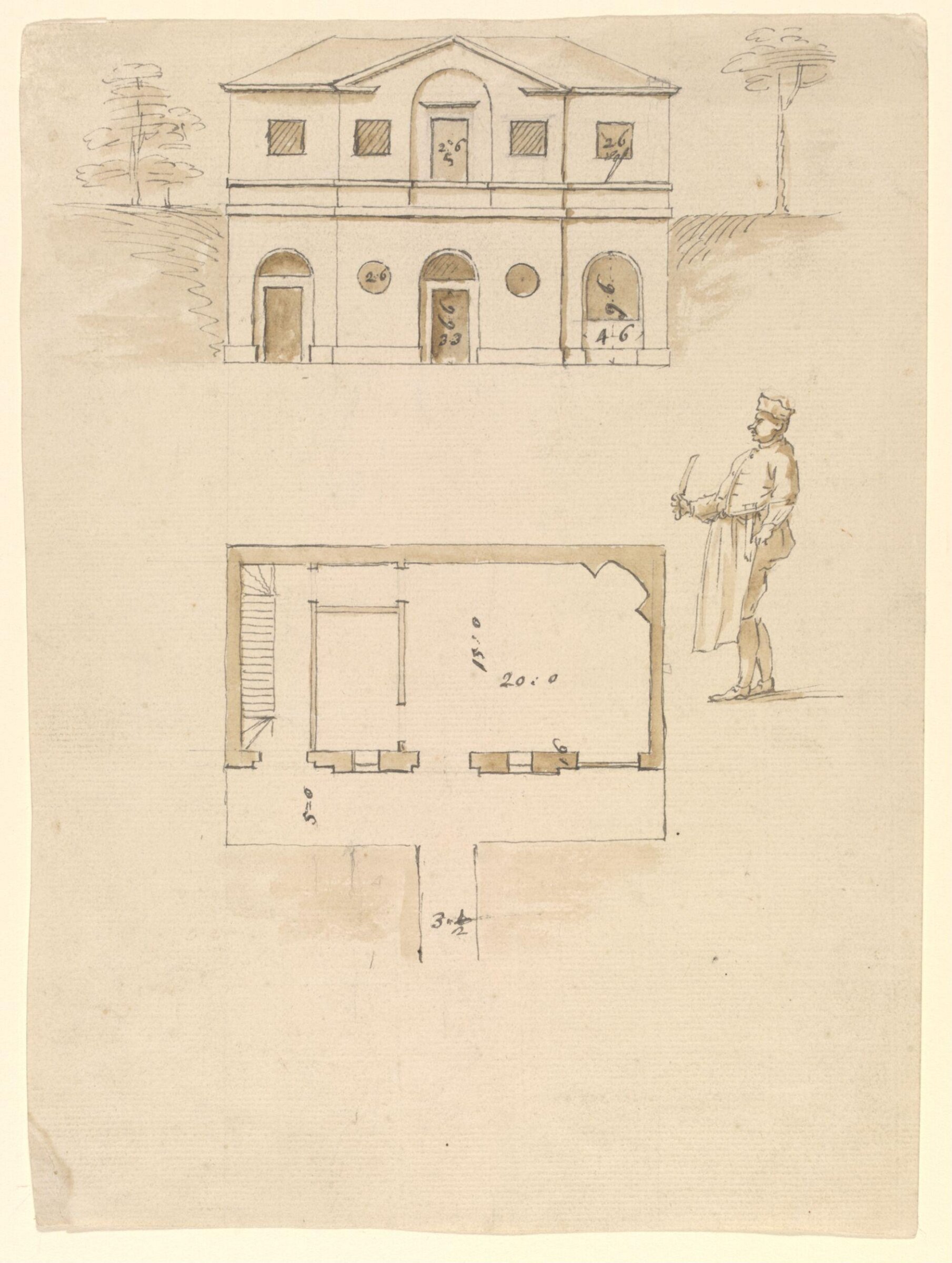 Drawing, William Kent, 18th century