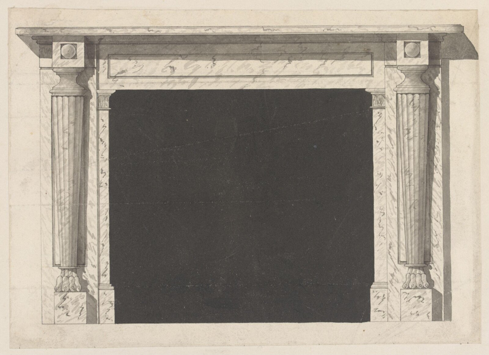 Drawing, attributed to Robert Adam, 18th century