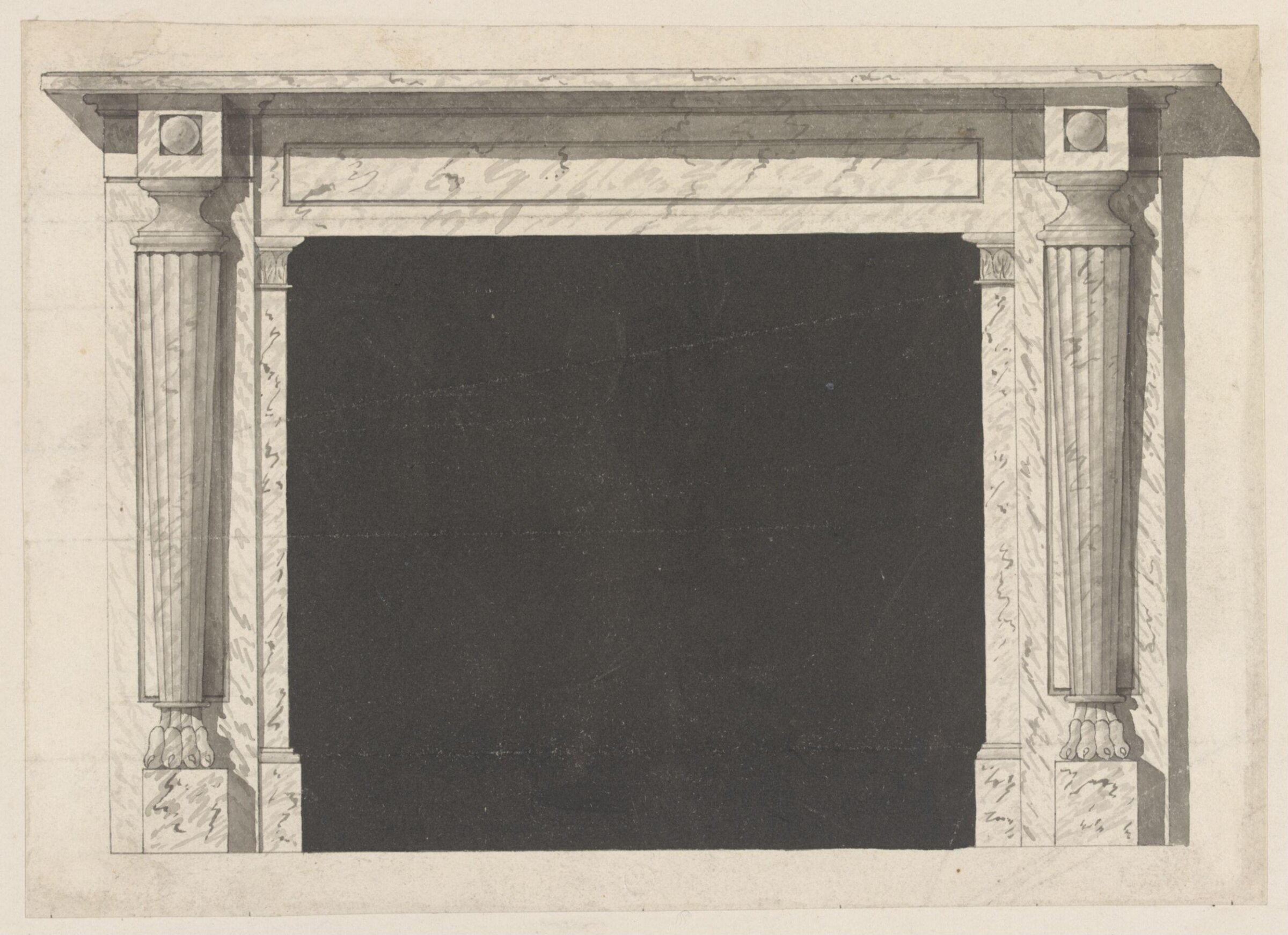 Drawing, attributed to Robert Adam, 18th century