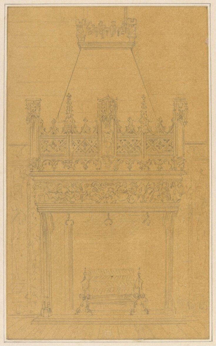 Drawing attributed to Pugin top image