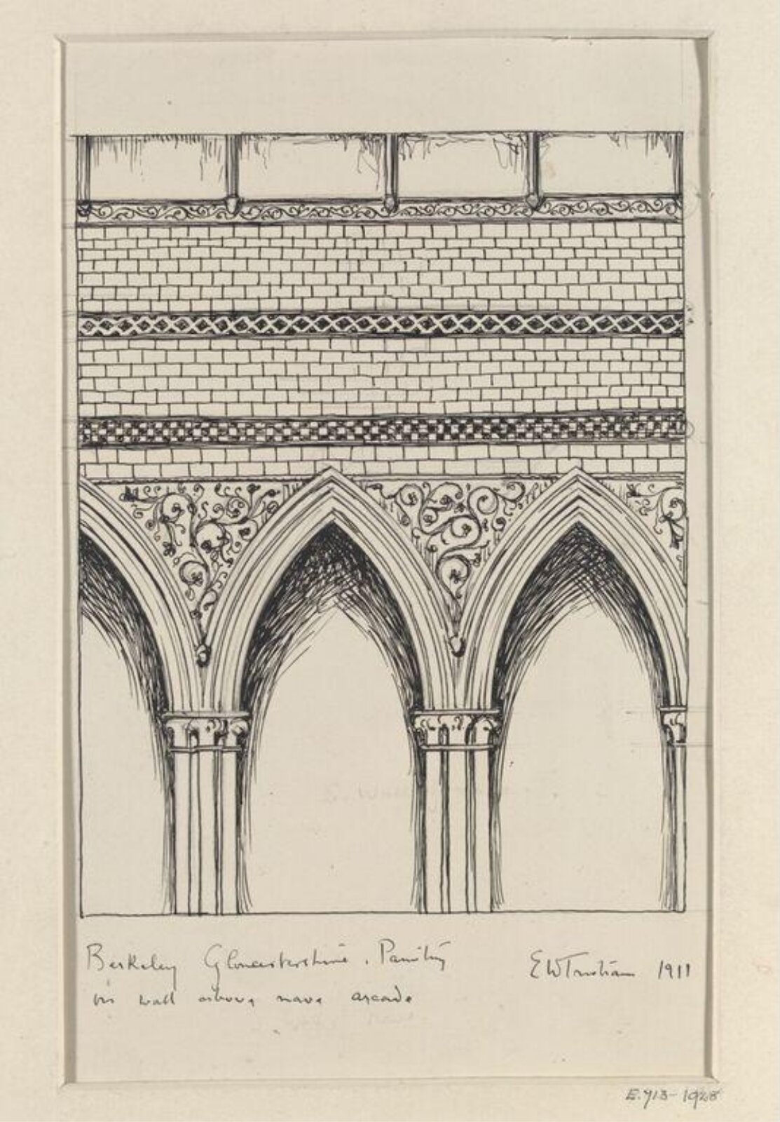 Drawing, Ernest William Tristram, 1911