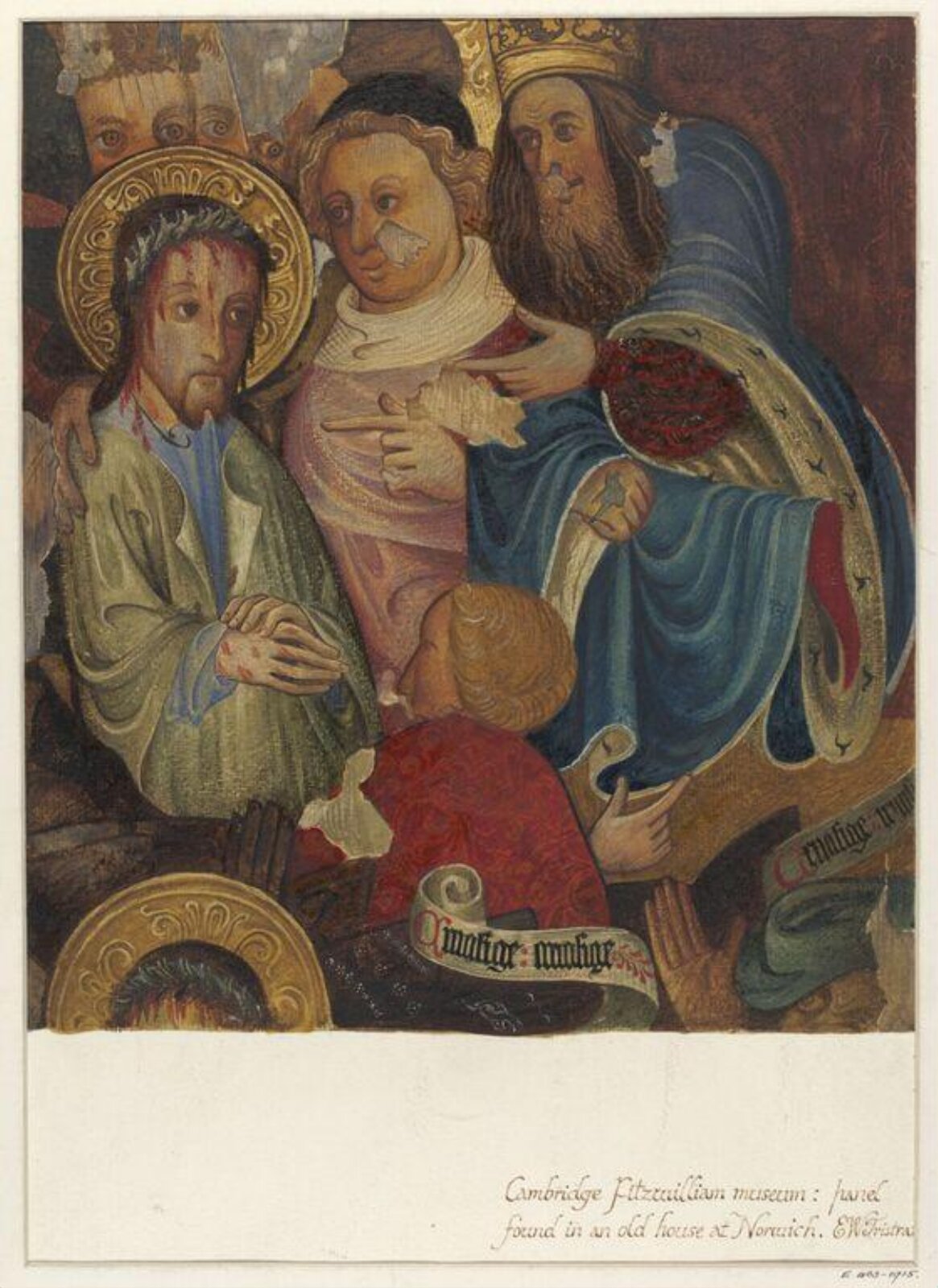 Christ mocked, Ernest William Tristram, 1911