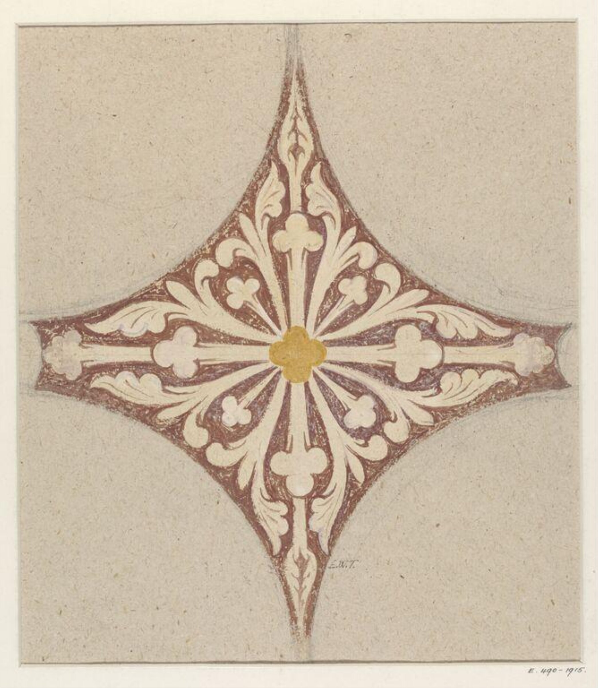 Watercolour drawing, Ernest William Tristram, ок. XX века
