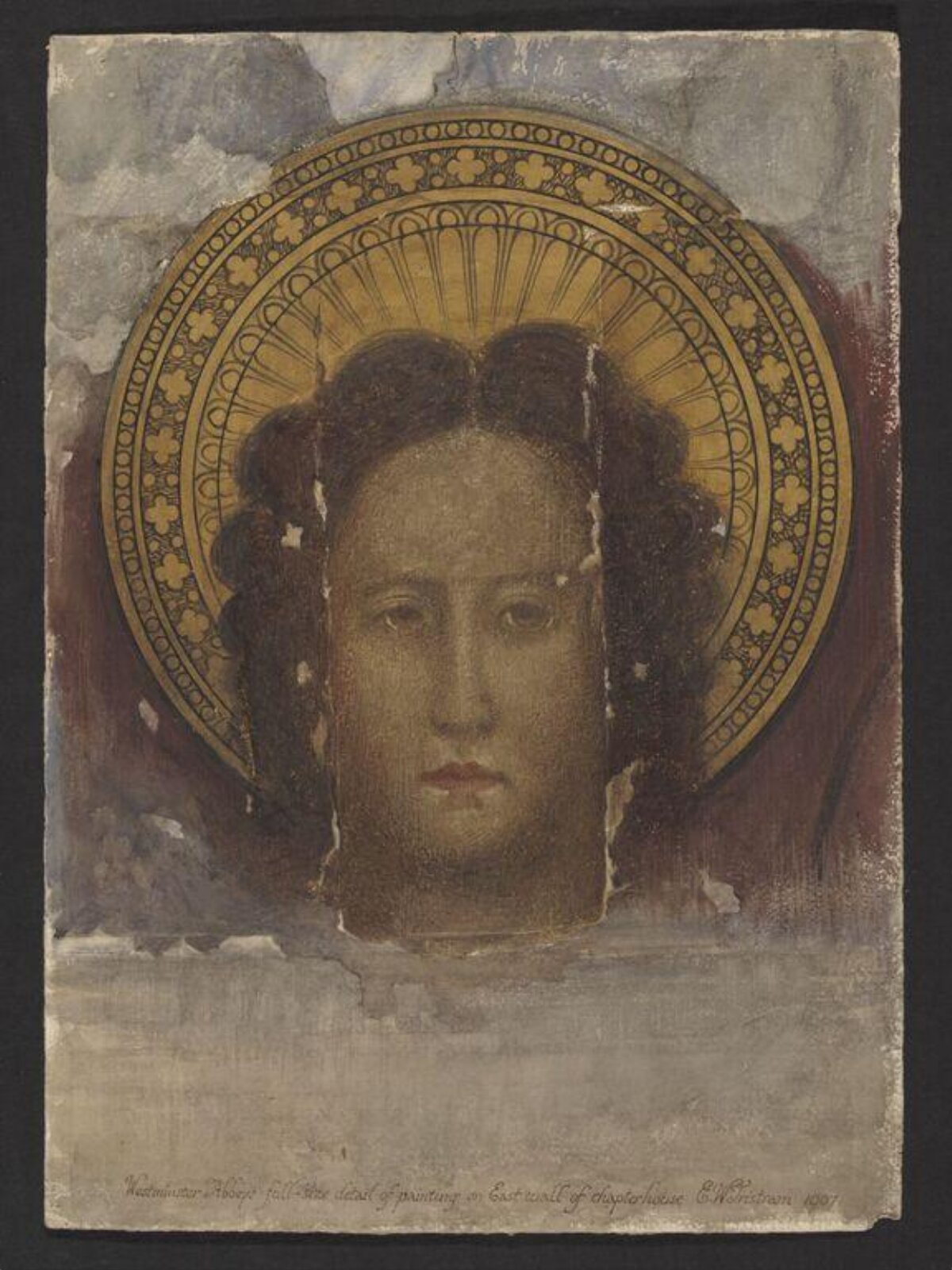 Watercolour drawing, Ernest William Tristram, 1907