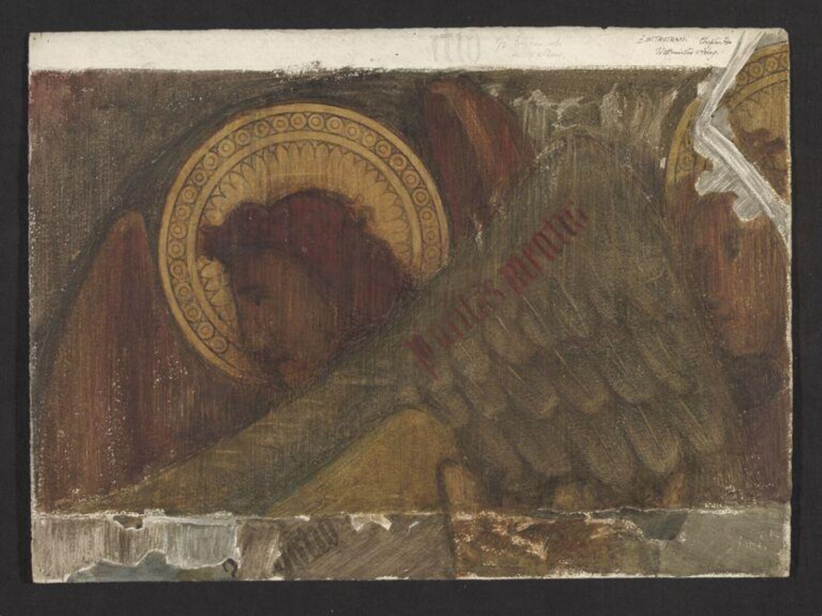 Watercolour drawing, Ernest William Tristram, 1907