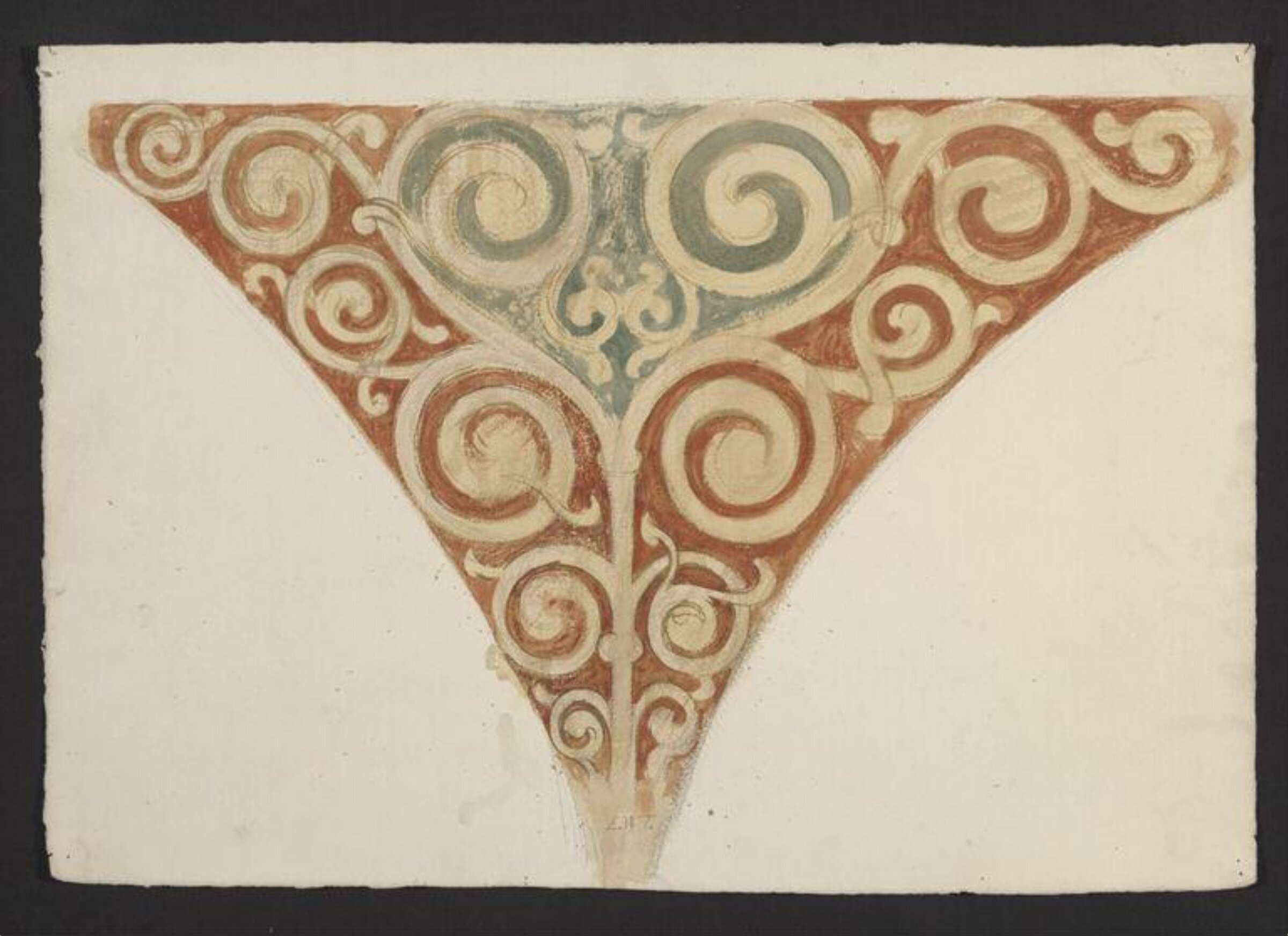 Watercolour drawing, Ernest William Tristram, ок. XX века