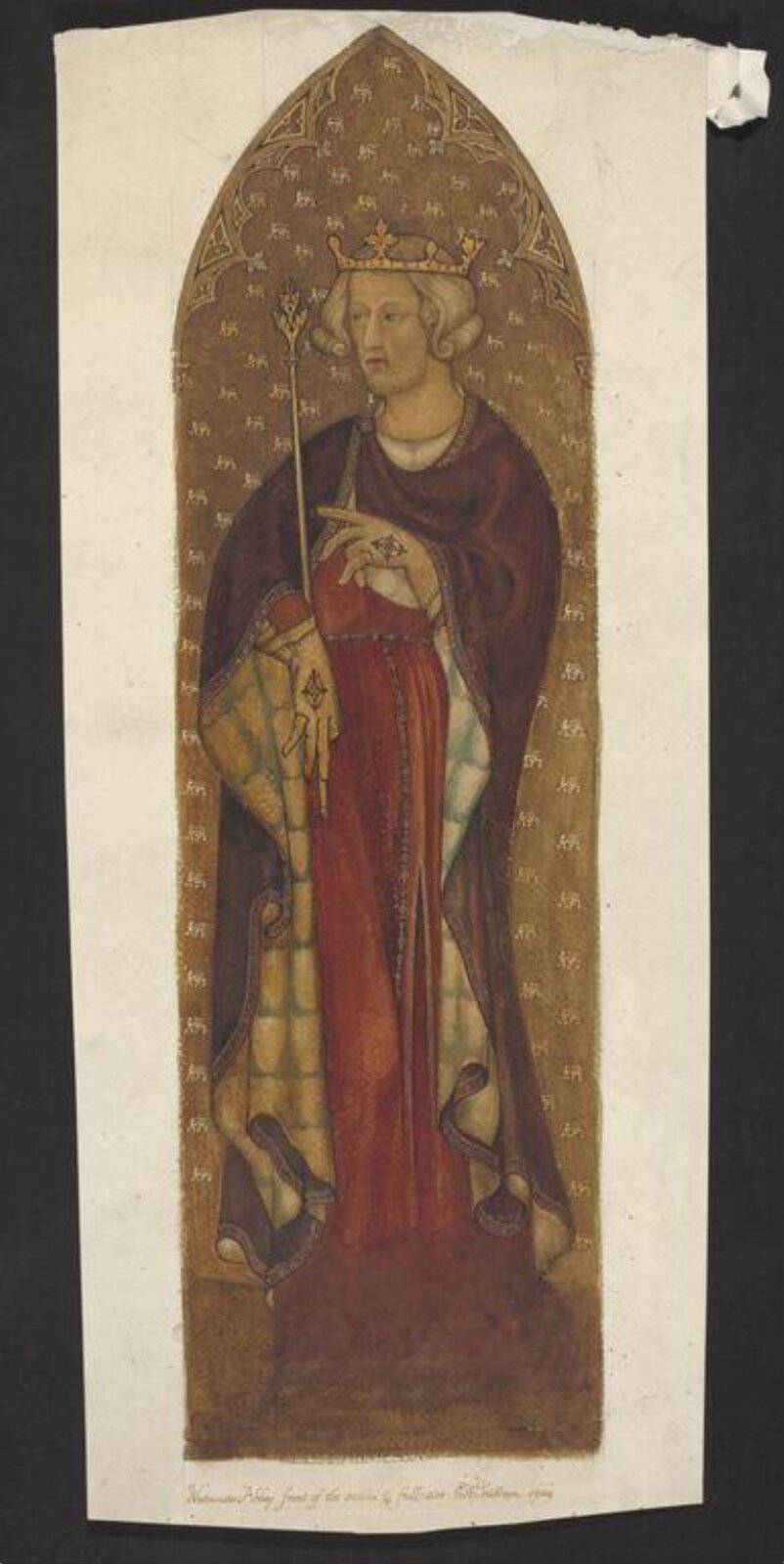 Edward I, Ernest William Tristram, 1909