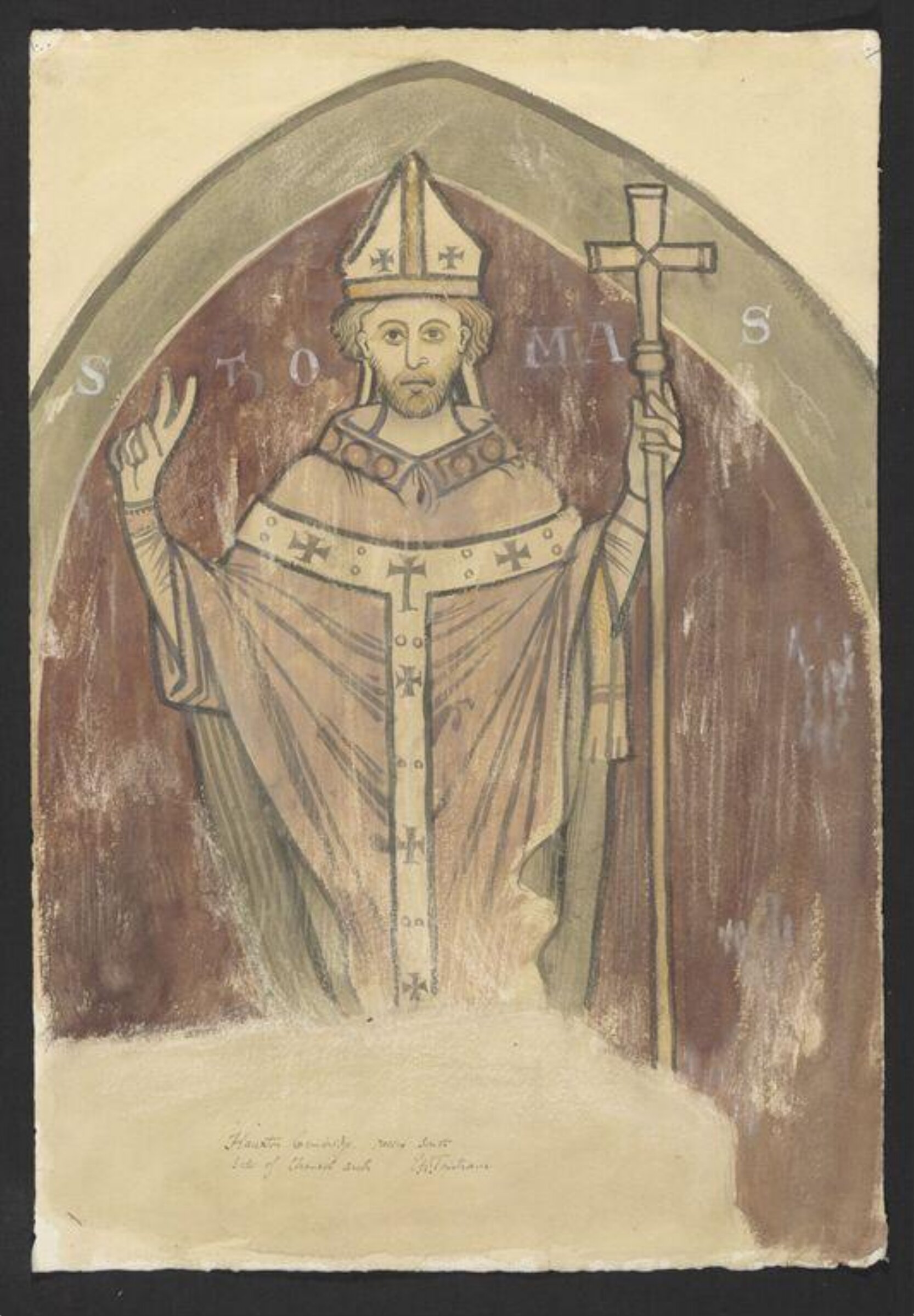 St. Thomas à Becket, Ernest William Tristram, ок. XX века