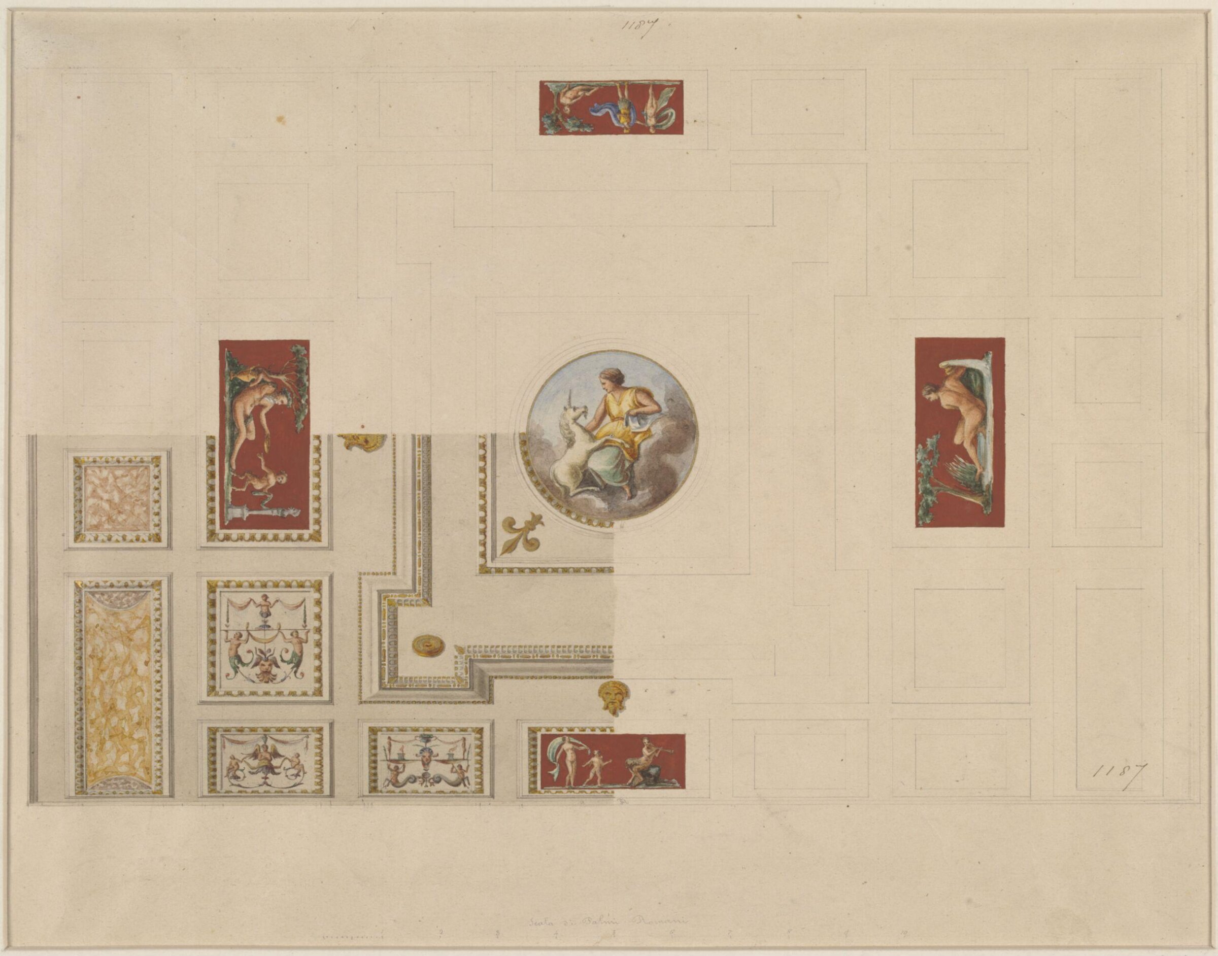 Drawing, Ludwig Wilhelm Heinrich Gruner, 19th century